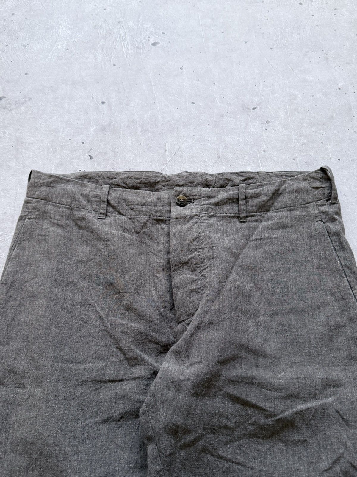 Forme D'Expression Forme Dexpression Gray Linen Jacket + Pants Suit Size 38R - 8 Thumbnail