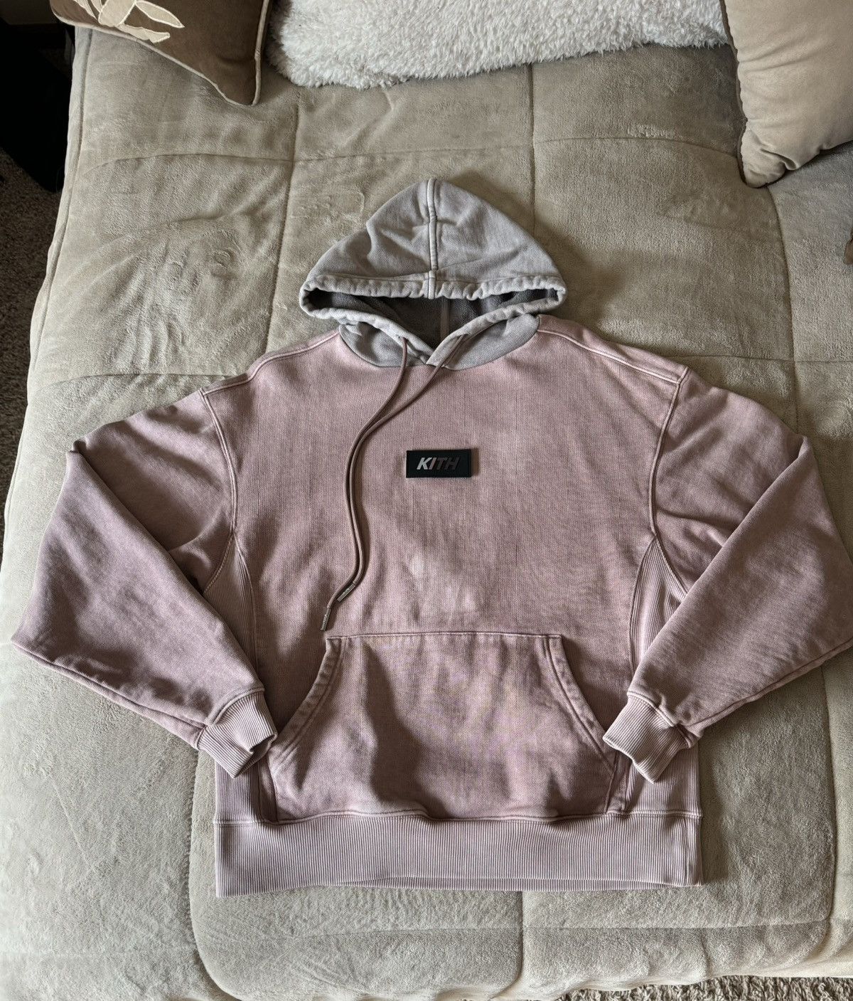 Kith Kith Color Blocked Crystal Wash Williams Hoodie Grailed