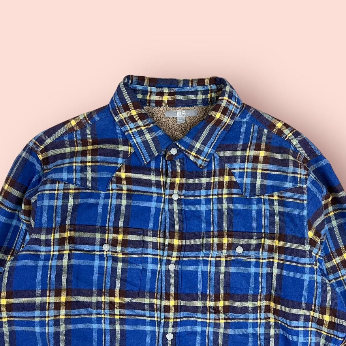 Flannel × Japanese Brand × Uniqlo VINTAGE UNIQLO WESTERN DESIGN DOUBLE CHEST POCKET FLANNEL Size US XL / EU 56 / 4 - 25 Thumbnail