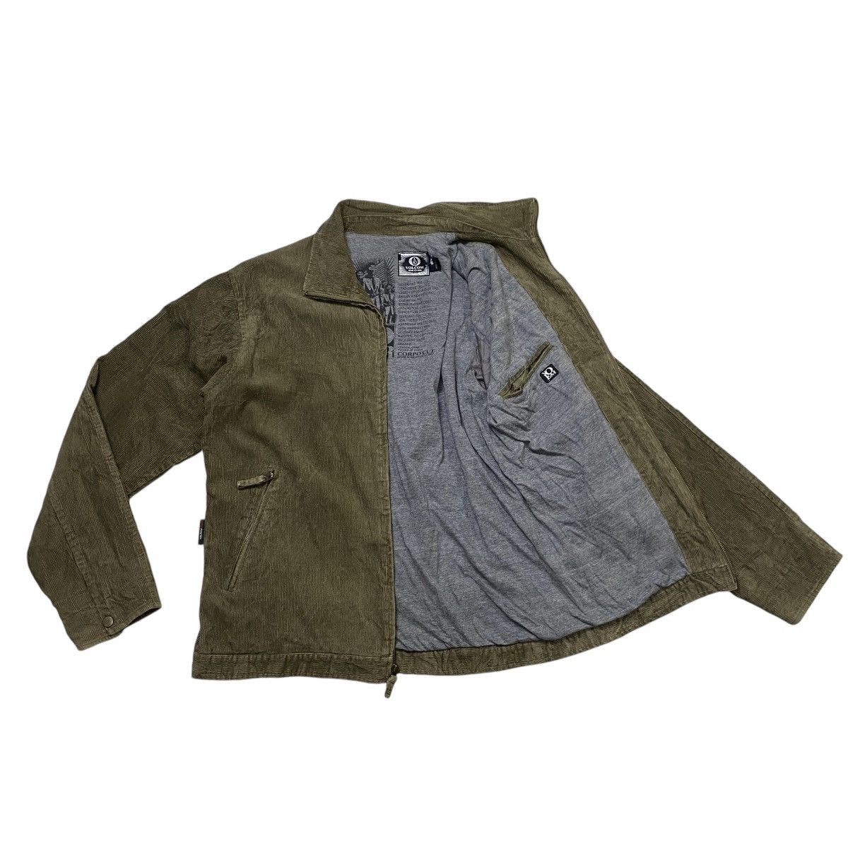 Vintage Volcom Stone corduroy zipper jacket