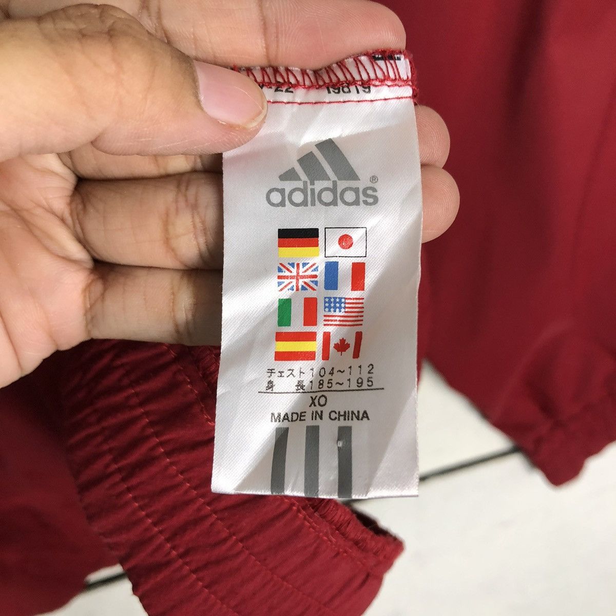 Adidas 🔥VINTAGE LONG SLEEVE PULL OVER ADIDAS STRIPED Size US XXL / EU 58 / 5 - 14 Thumbnail