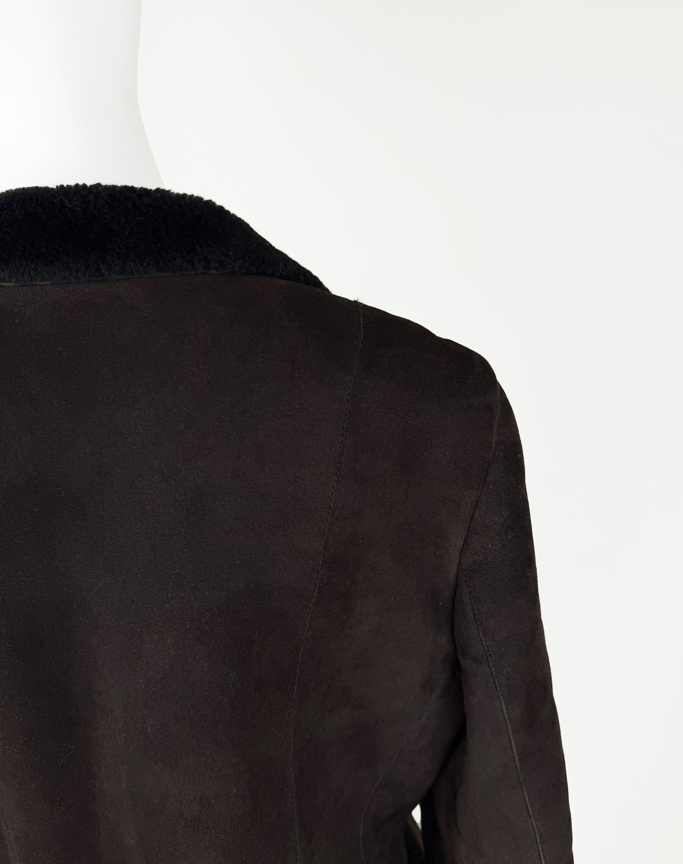 Gucci Gucci Tom Ford Shearling Fur Leather Jacket 90s Suede Brown Size M / US 6-8 / IT 42-44 - 4 Thumbnail