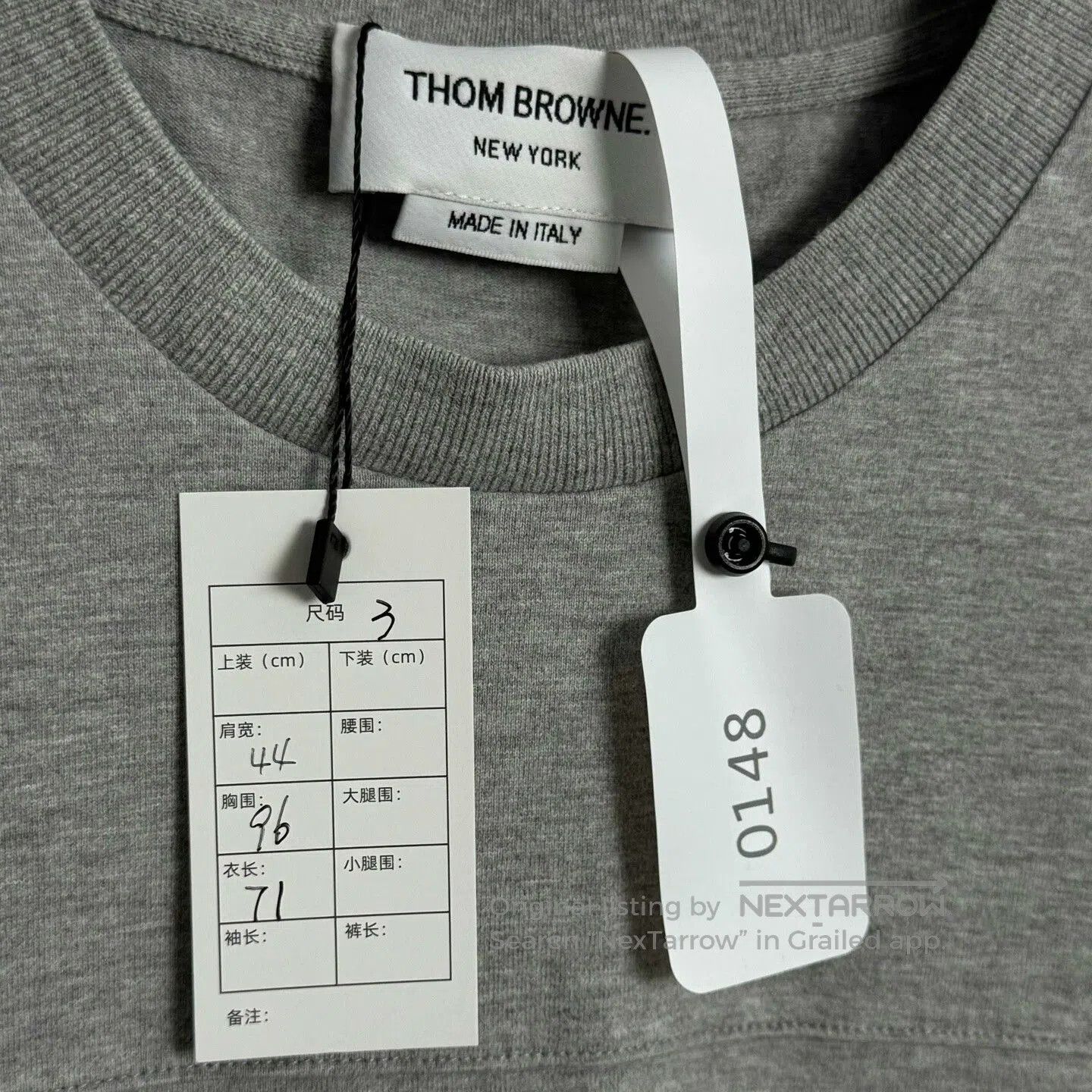 Thom Browne Thom Browne Gray Short Sleeve Shirt. Size US L / EU 52-54 / 3 - 3 Thumbnail