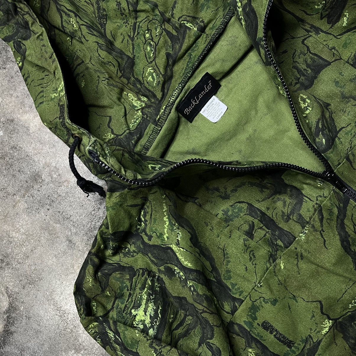 Vintage vintage army green zip camo parka jacket Size US L / EU 52-54 / 3 - 4 Thumbnail
