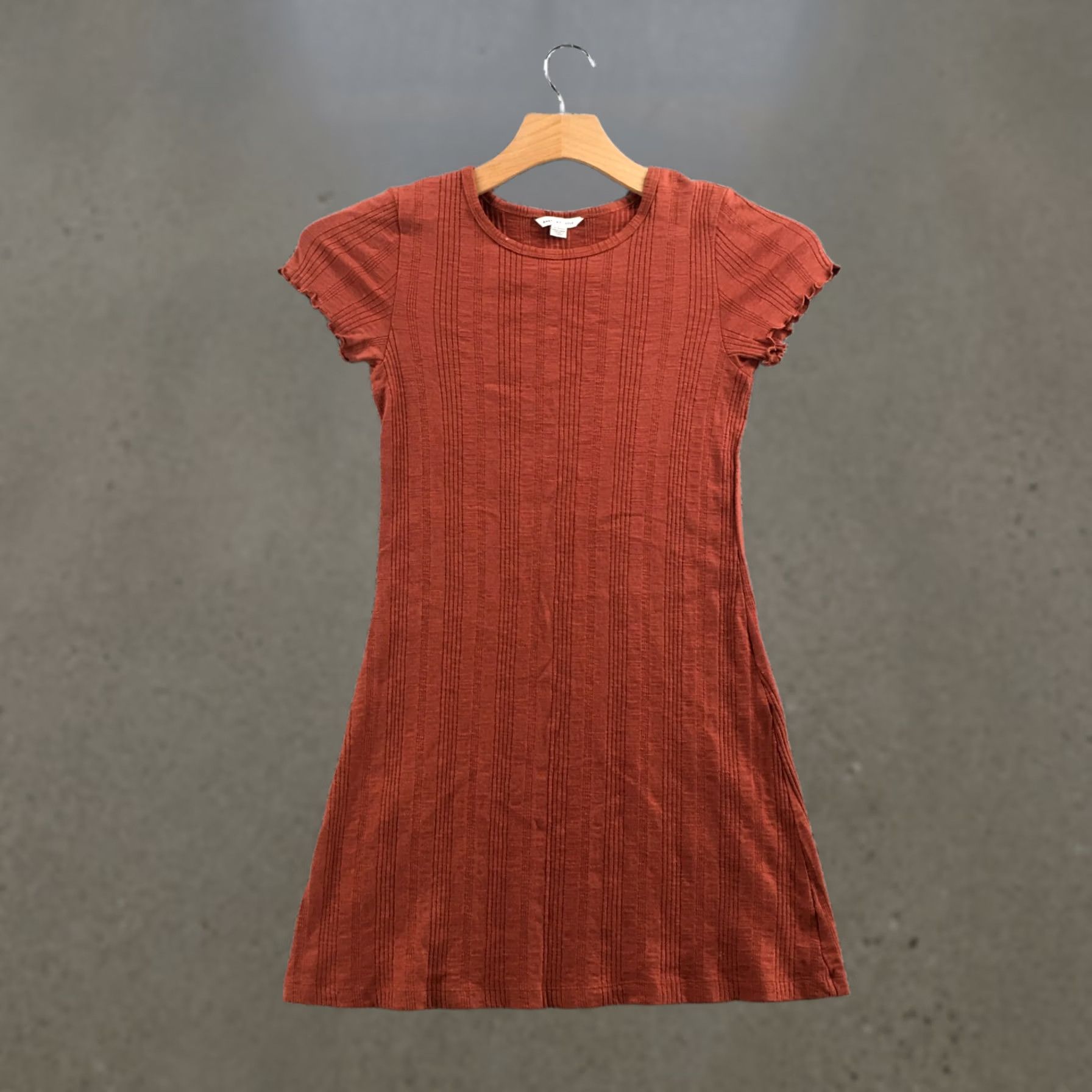 american eagle orange dress NWT American Eagle XXL Tiered Halter Dress Orange Linen Blend Smocked Back