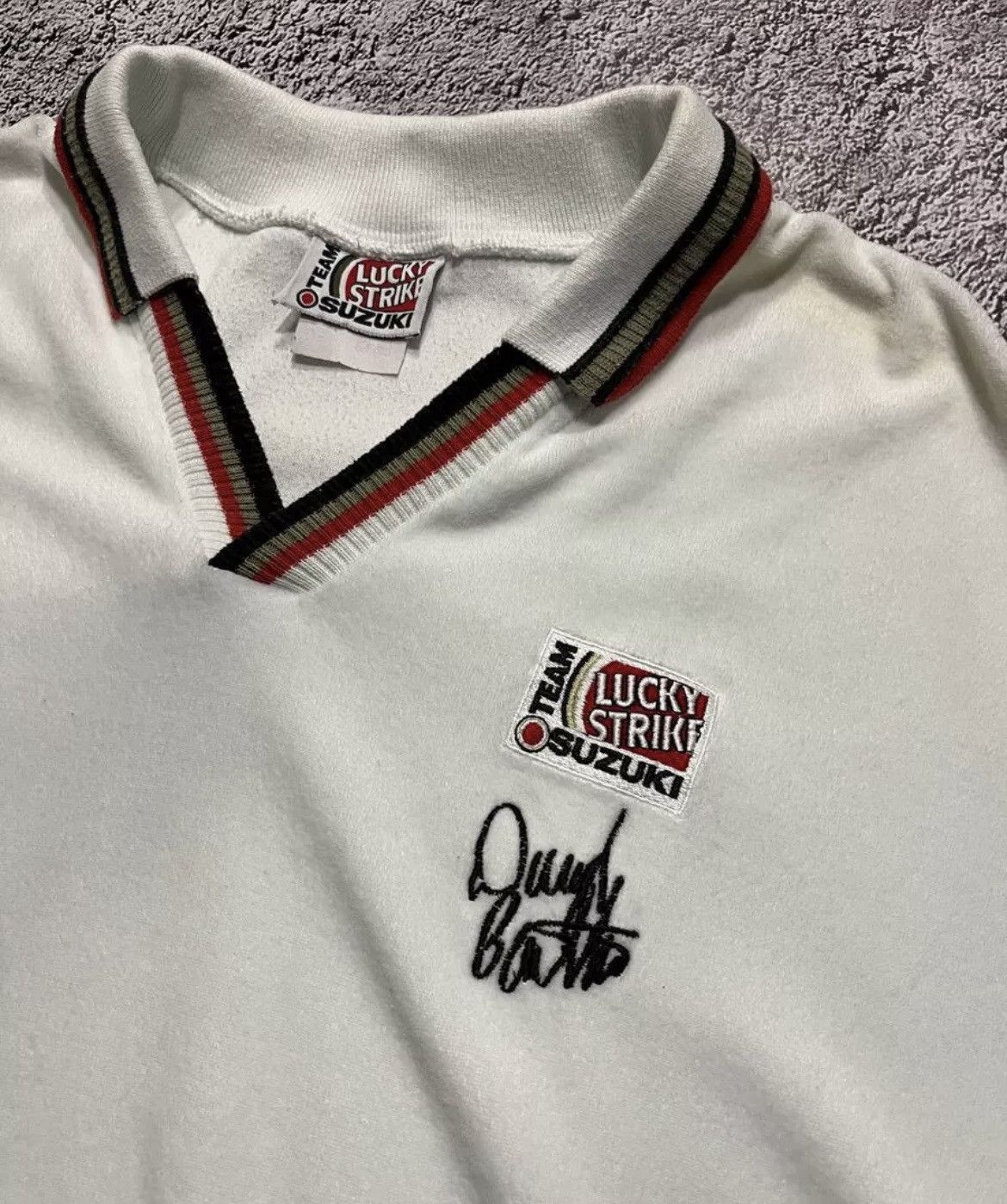 Vintage Polo Lucky Strike Team Suzuki White Size L Size US L / EU 52-54 / 3 - 5 Thumbnail