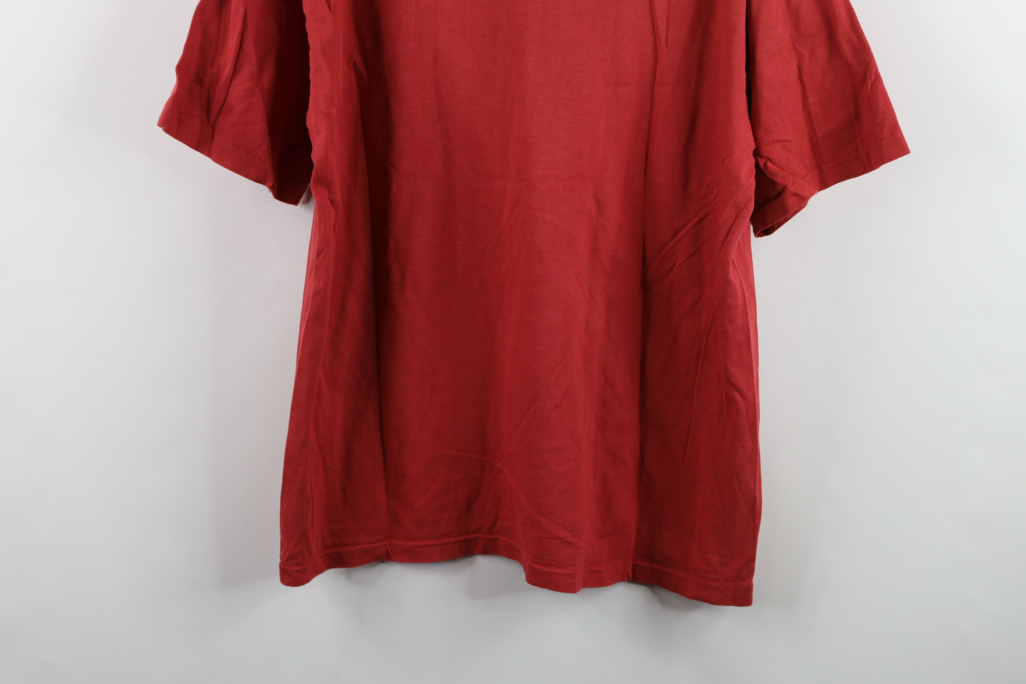 Gap × Vintage Vintage 90s Gap Short Sleeve V-Neck T-Shirt Red Cotton USA Size US M / EU 48-50 / 2 - 13 Thumbnail