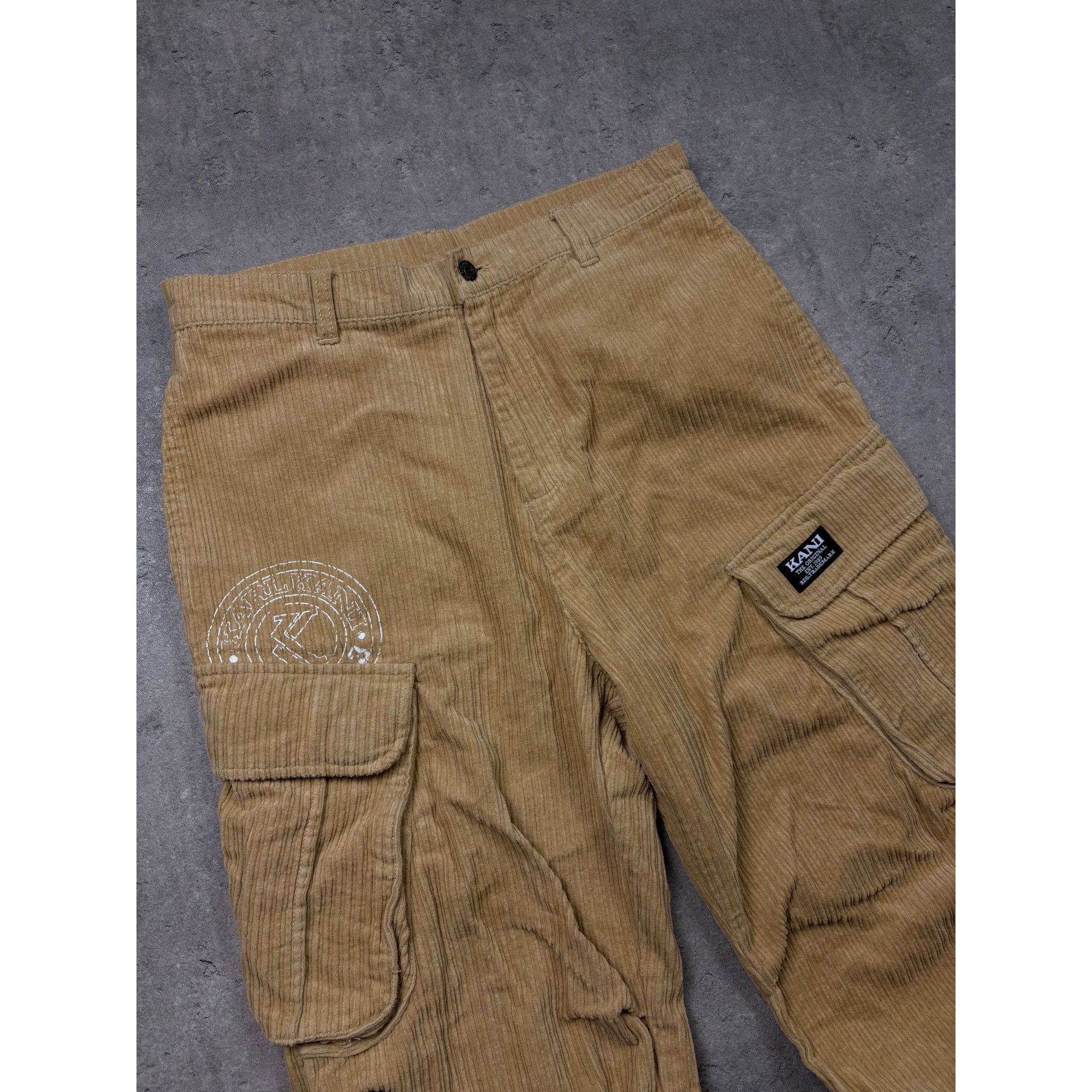 Karl Kani Karl Kani Vintage Style Corduroy Cargo Pants Tan Brown Men's Size US 34 / EU 50 - 3 Thumbnail