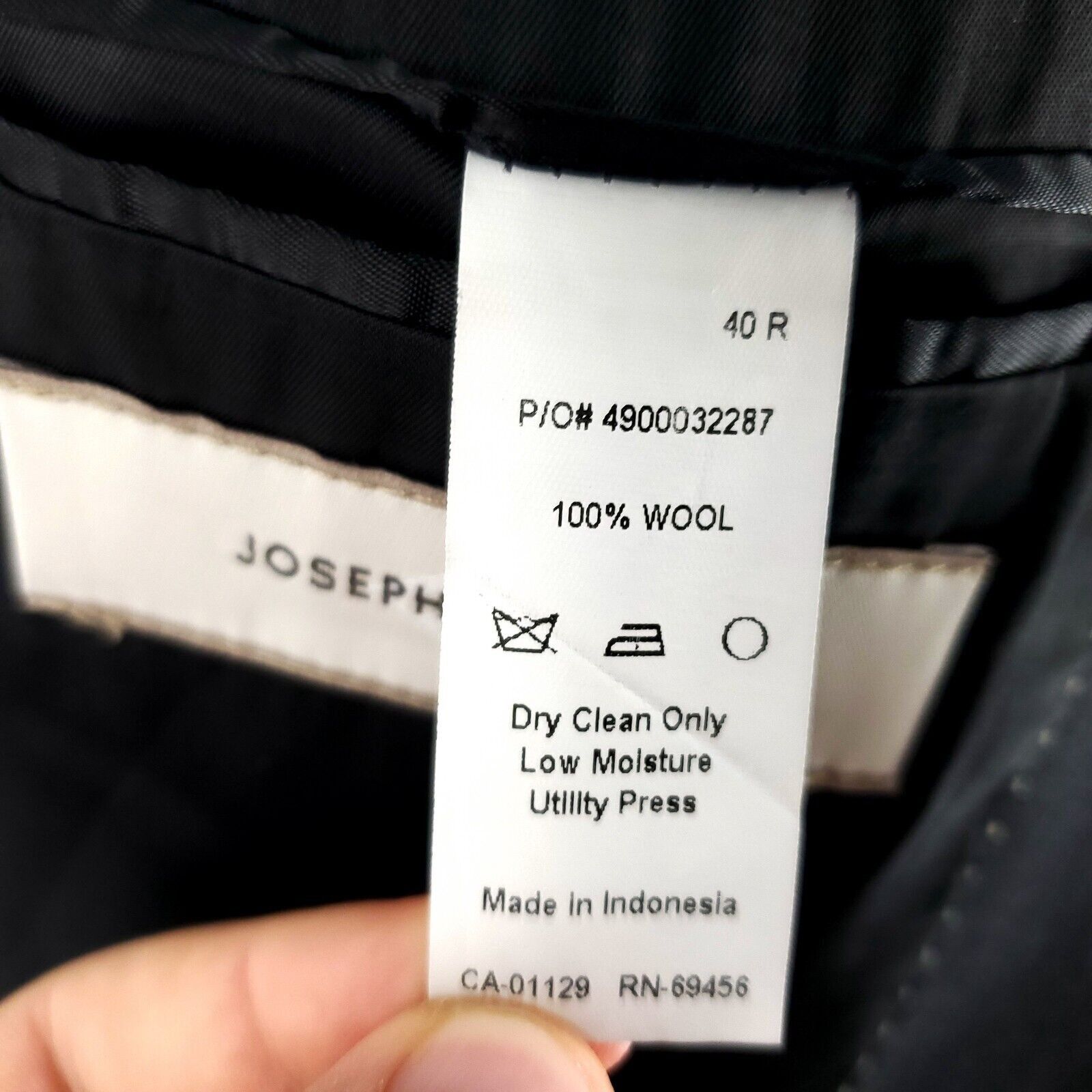 Joseph Abboud Joseph Abboud Wool 2 Button Blazer 40R Gray Size 40R - 8 Thumbnail