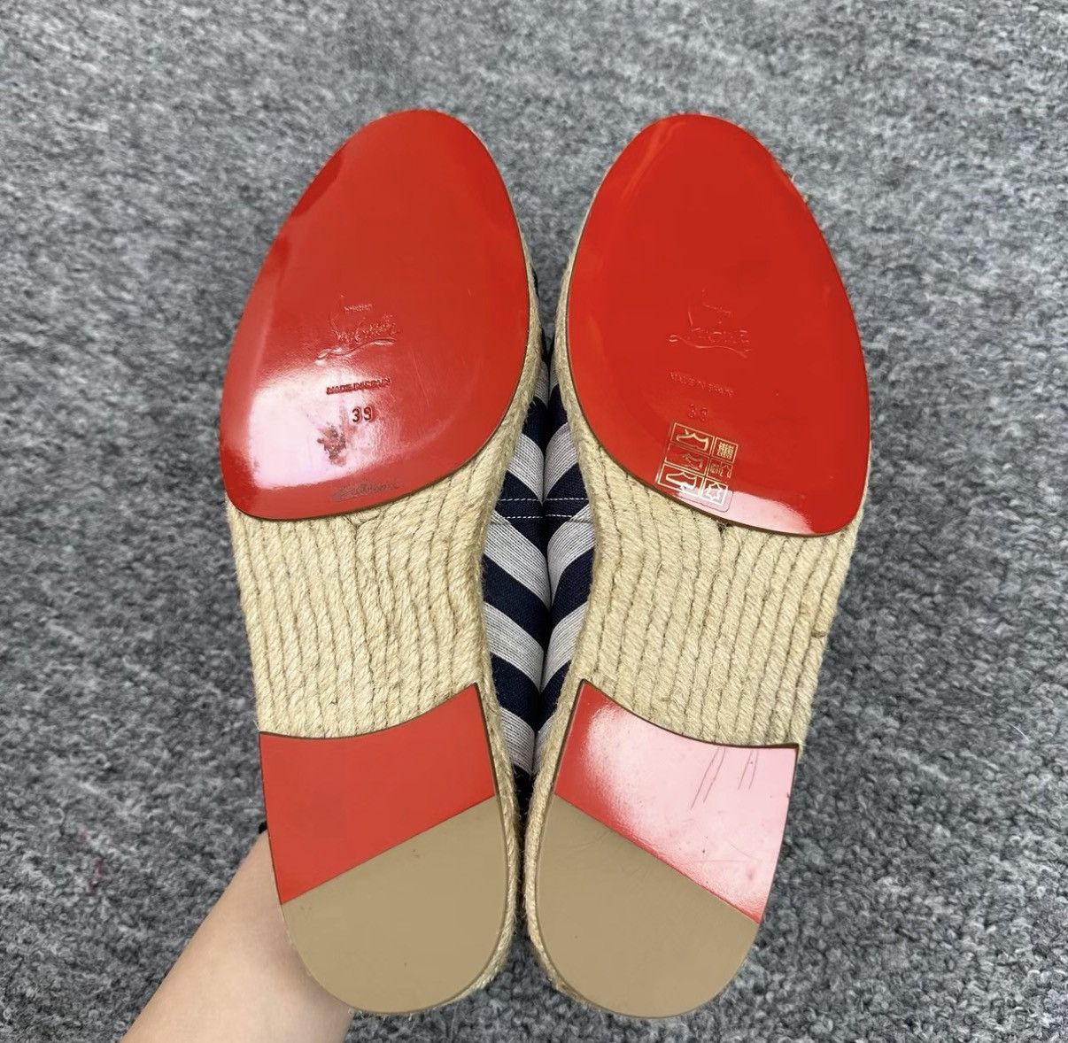 Christian Louboutin Christian Louboutin Striped Espadrilles K12 Size US 9 / IT 39 - 4 Thumbnail