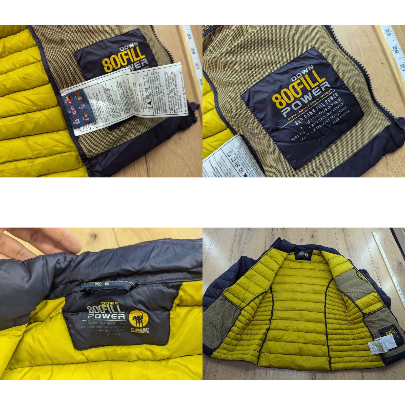 Vintage Ciesse Piumini Ultralight Down Puffer Jacket Womens 50 Black Jacket Winter Active Outdoor Casual Long Zip Regular Down Mens Womens Girls Boys Size XL / US 12-14 / IT 48-50 - 9 Thumbnail