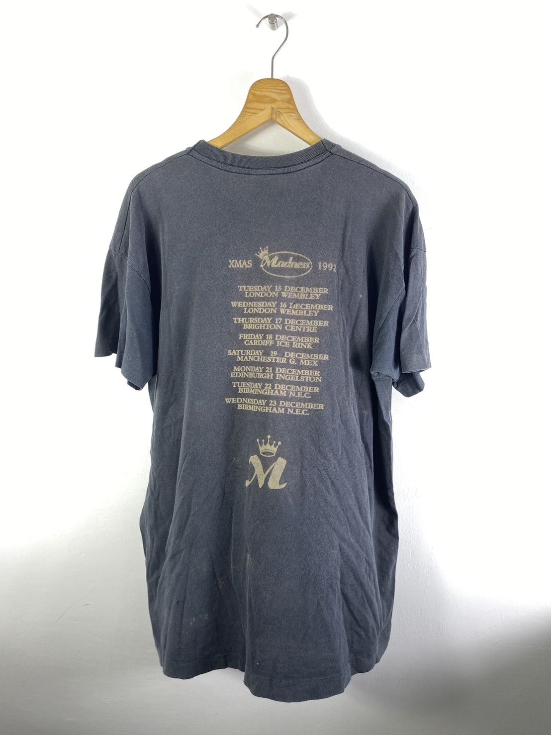 Band Tees Vintage Faded Black 90s Madness Band Tour Promo Tee Size US XL / EU 56 / 4 - 10 Thumbnail