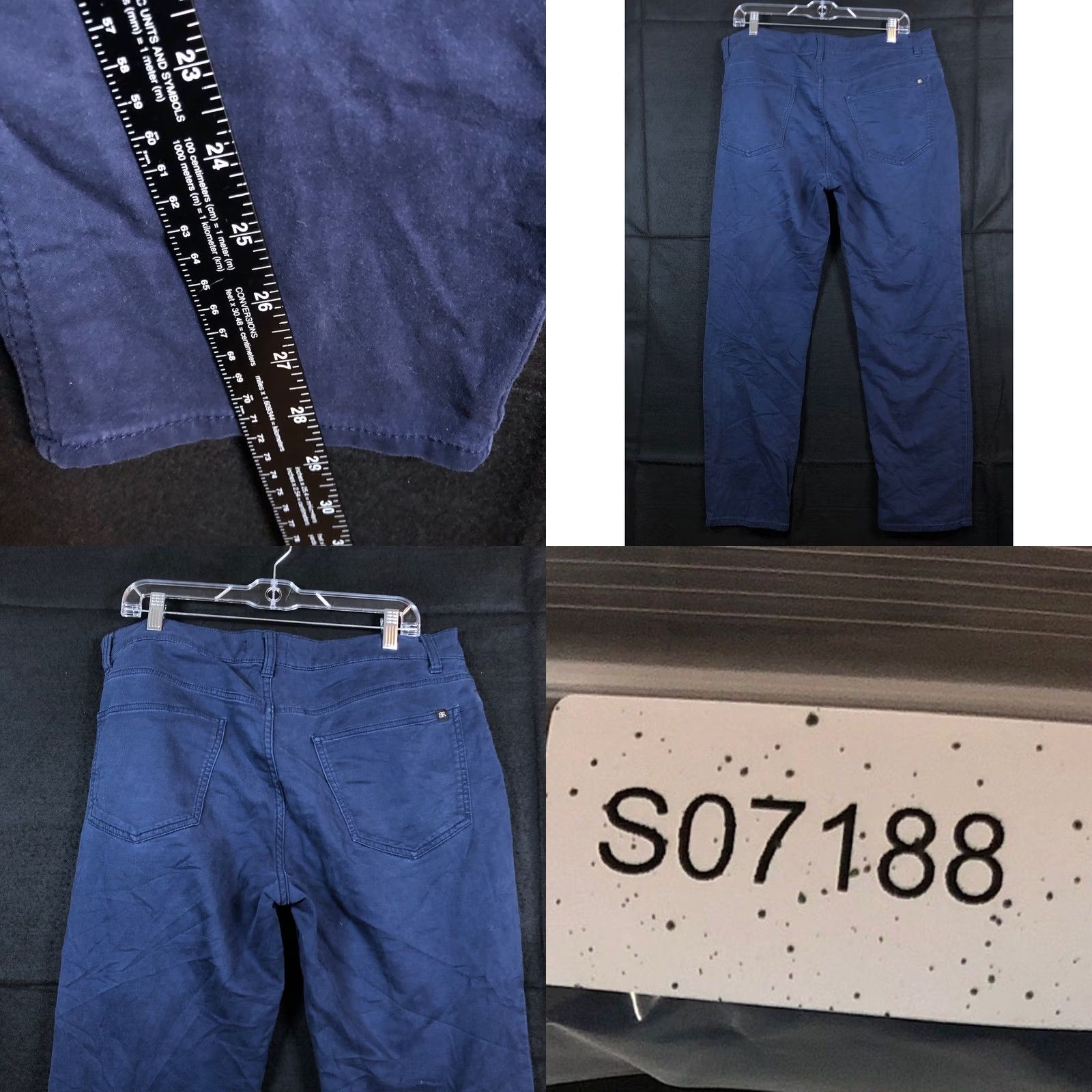 Banana Republic Banana Republic Mens Pants Navy Blue Skinny Chino Stretch 34x30 Size US 34 / EU 50 - 8 Thumbnail