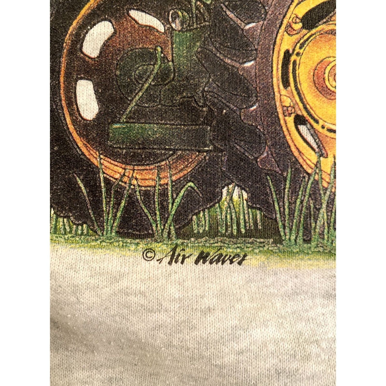 Vintage VINTAGE Unbranded Sweatshirt Crewneck LG Gray John Deere Barn Windmill Farm Country Graphic Print Men's Pullover All Seasons Vintage ... Size US L / EU 52-54 / 3 - 3 Thumbnail
