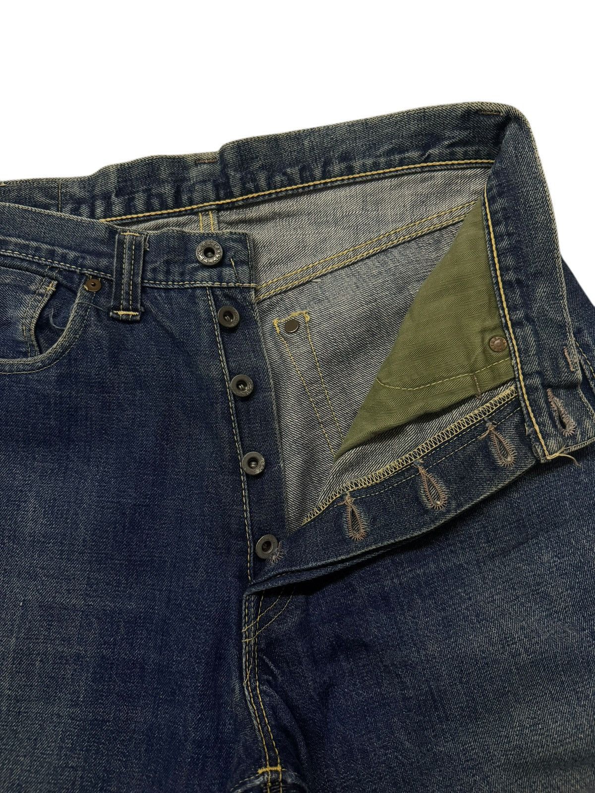Denime Vintage 00s DENIME Lot 578 Japanese Selvedge Denim Jeans W30 Size US 30 / EU 46 - 11 Thumbnail