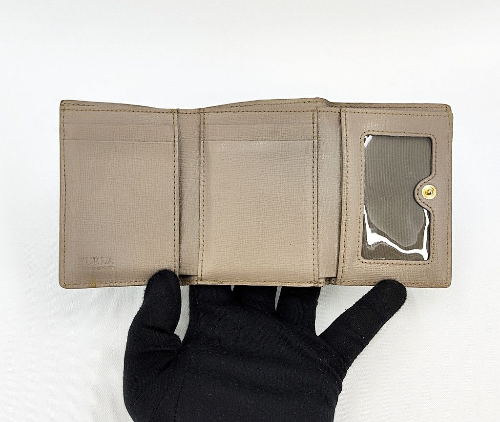 Furla FURLA ribbon tri fold full leather small wallet Size ONE SIZE - 3 Thumbnail