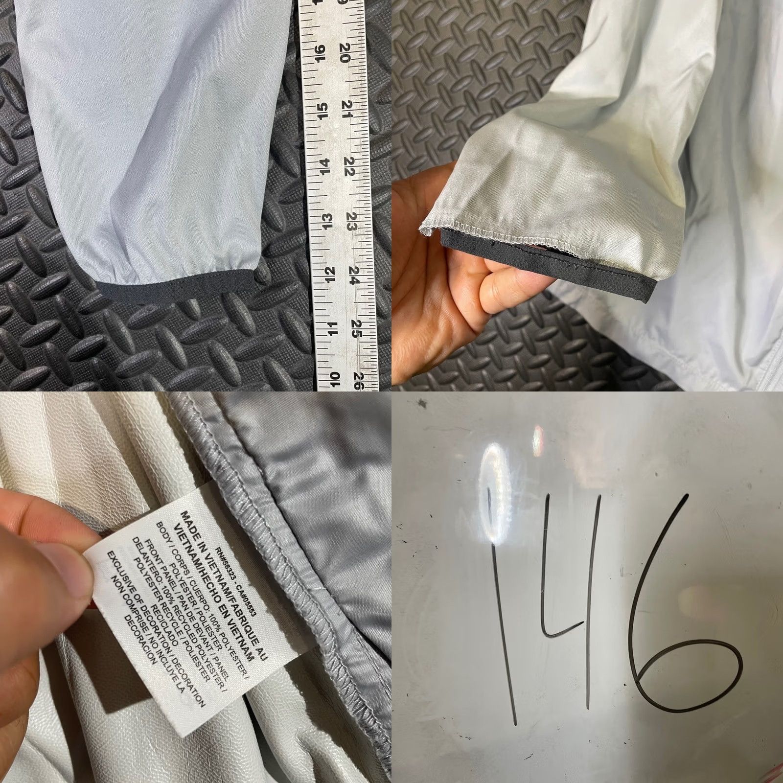 Nike Nike Golf Sea Island Light Gray Active Full Zip Light Weight Jacket Women's XL Gray Track Jacket Size XL / US 12-14 / IT 48-50 - 8 Thumbnail