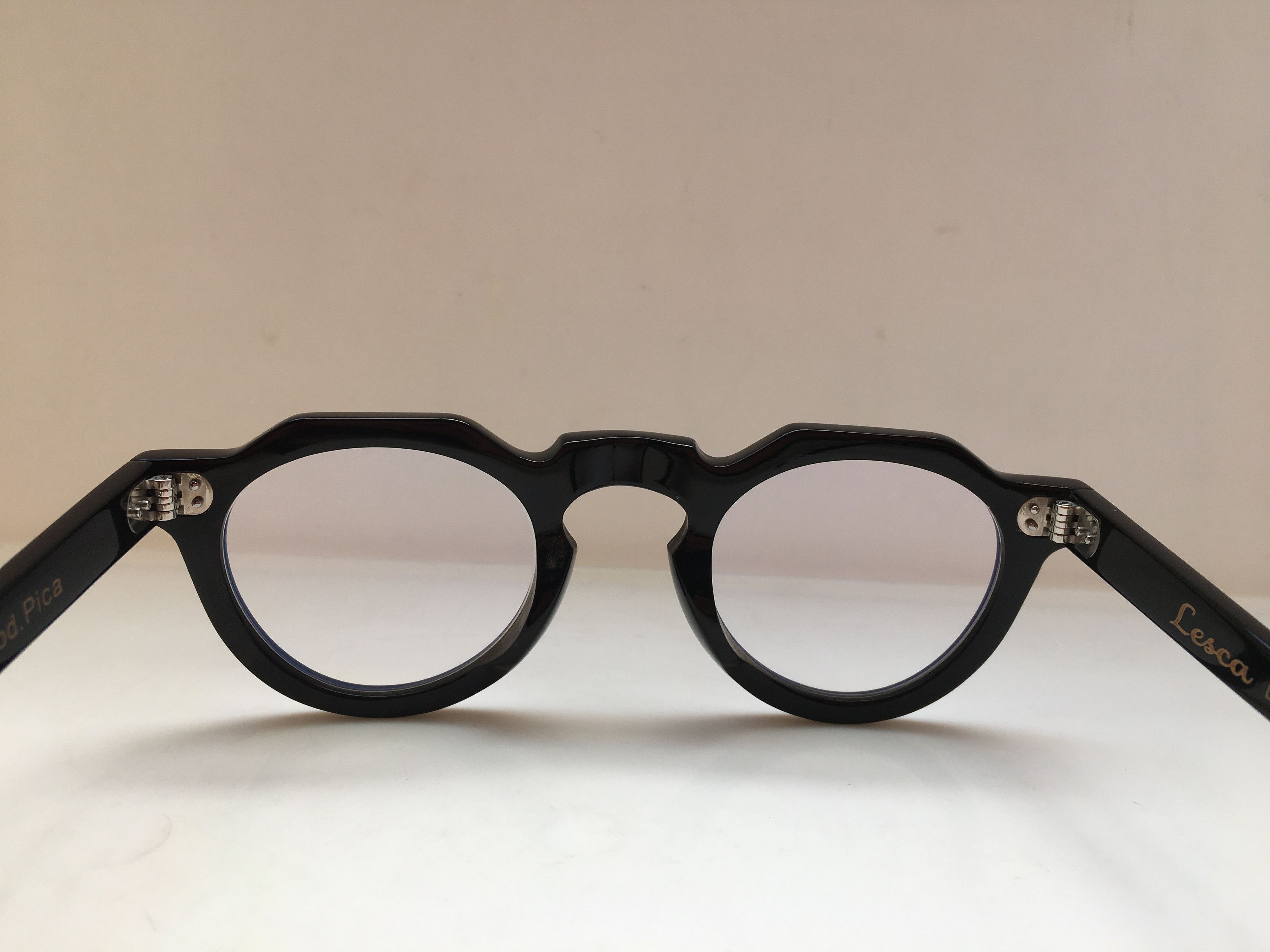 Lesca Lunetier Lesca Lunetier Genuine Horn PICA Architect Eyeglasses Size ONE SIZE - 4 Thumbnail