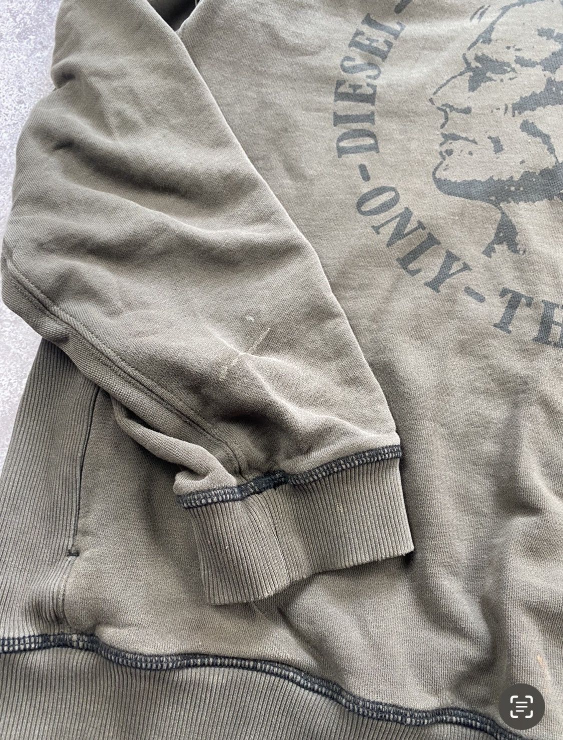 Diesel Vintage Punk Fit Archival Avant Garde Diesel Big Logo Hoodie Size US XL / EU 56 / 4 - 5 Thumbnail