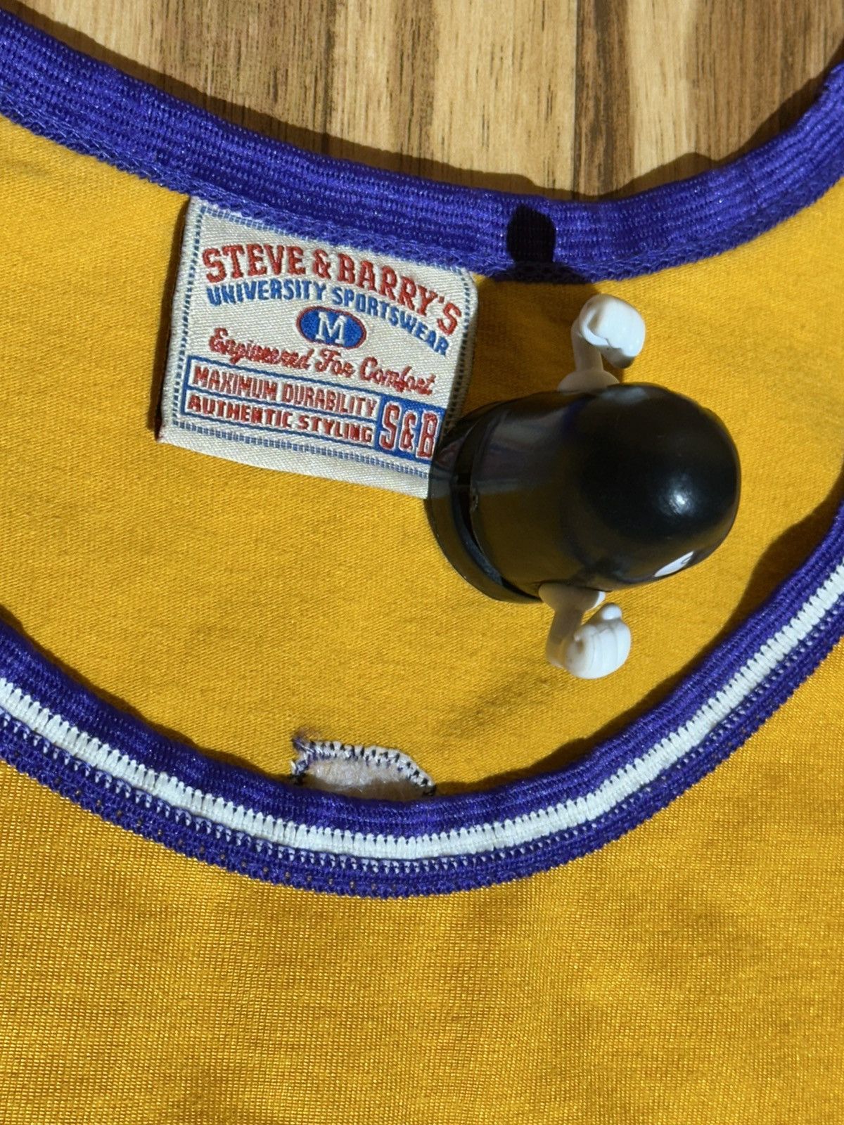 Steve And Barrys Steve & Barry's “Varsity 1” Yellow and Purple Tank Top Size US M / EU 48-50 / 2 - 4 Thumbnail