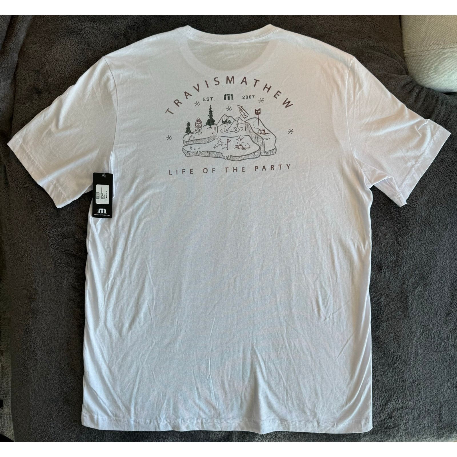 TravisMathew Travis Mathew T-Shirt - Men’s (XL) White Size US XL / EU 56 / 4 - 3 Thumbnail
