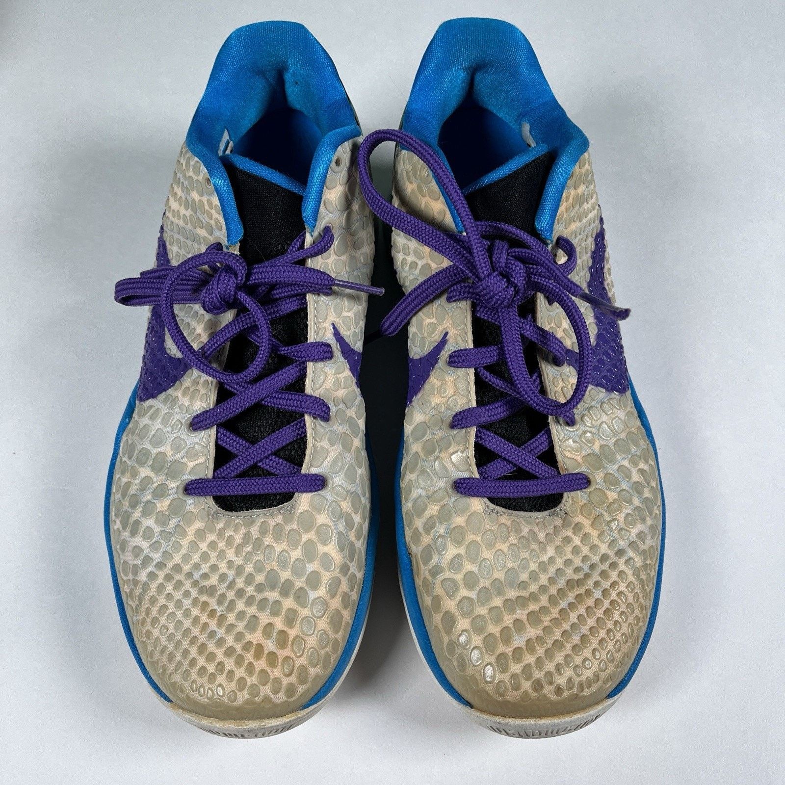 Nike Nike Kobe 6 VI Draft Day 2011 White Blue Purple 429659-102 Size US 7 / EU 40 - 4 Thumbnail