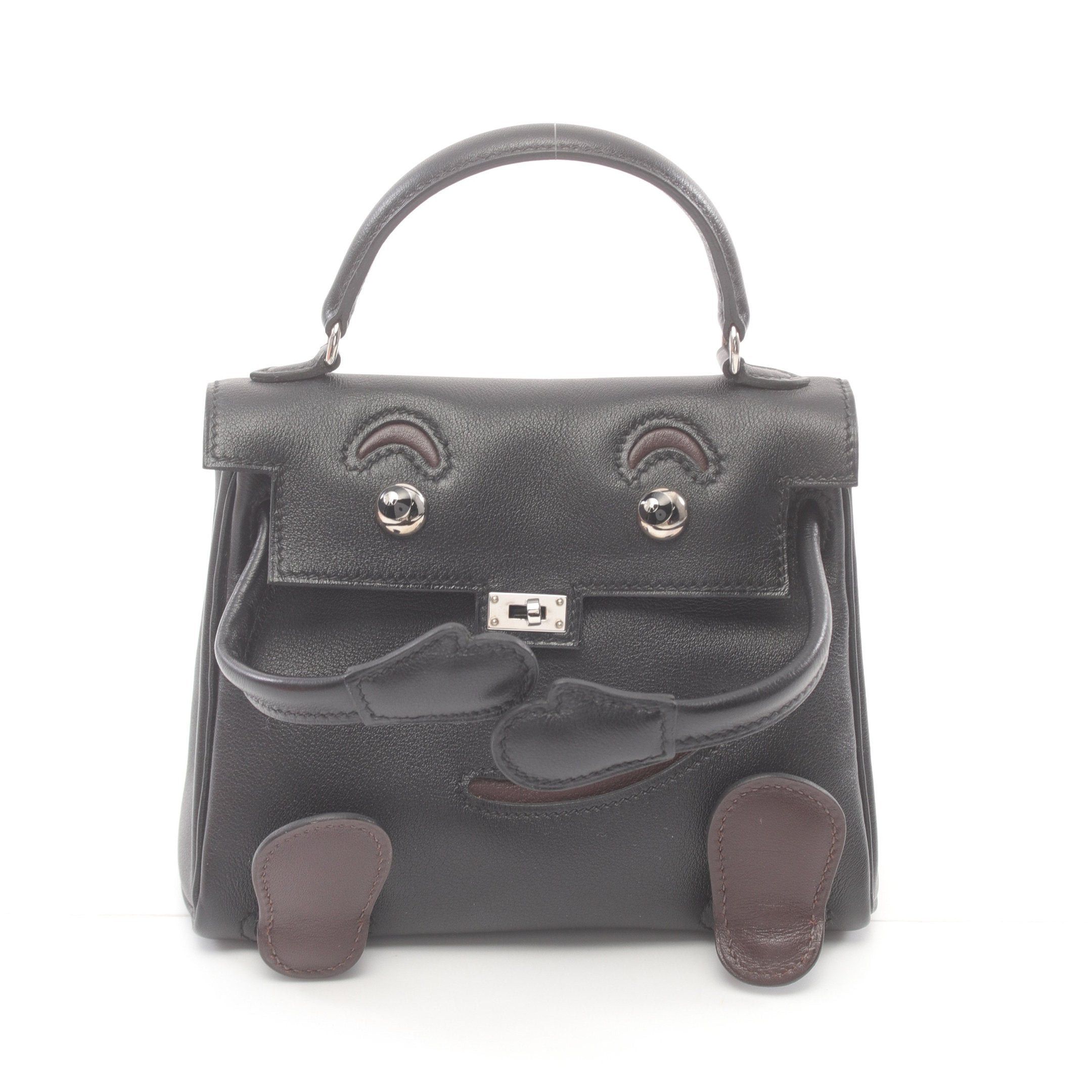 Hermes Hermes Handbag Veau Gulliver Black Silver Hardware □D Stamp Size ONE SIZE - 1 Thumbnail