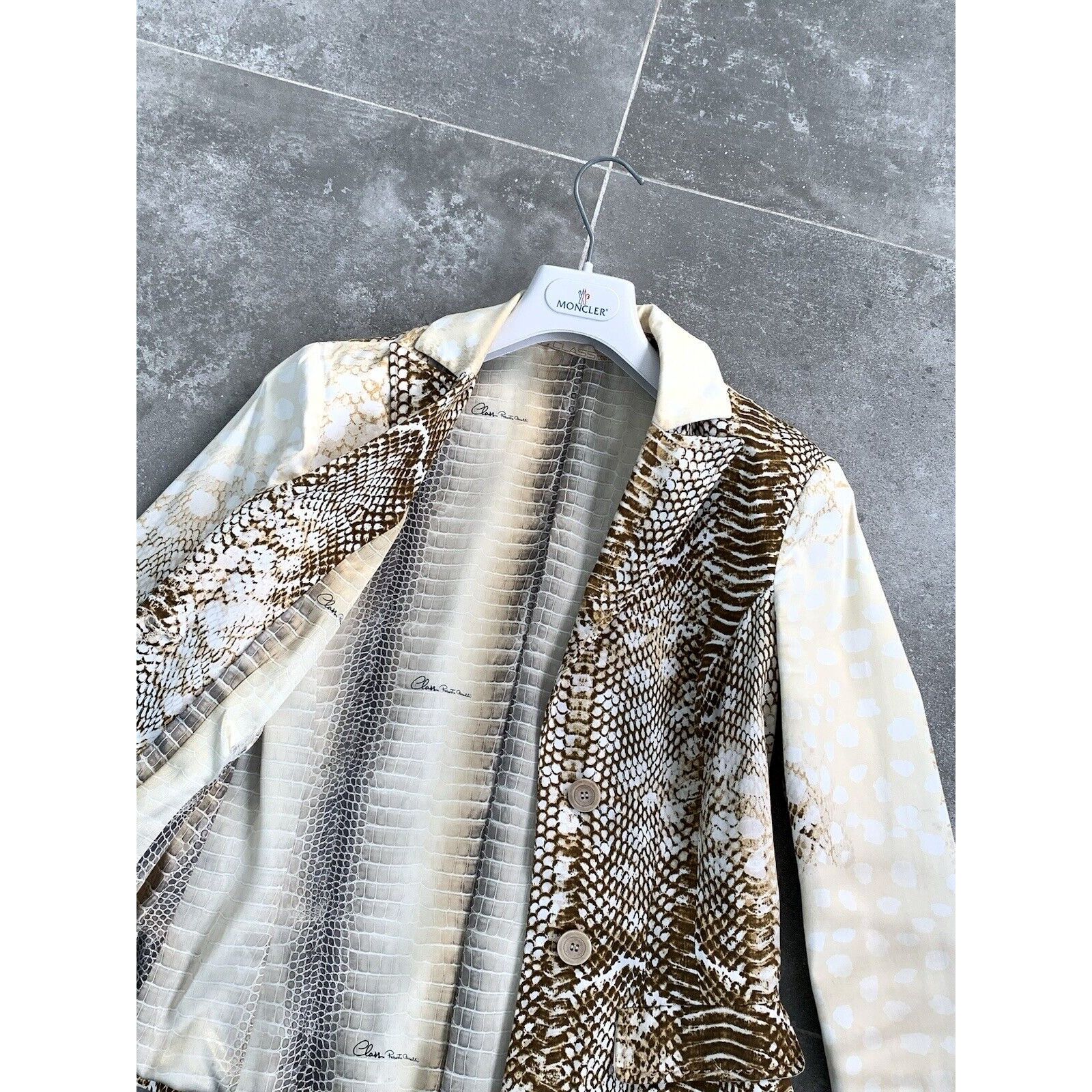Roberto Cavalli × Vintage Women's ROBERTO CAVALLI Lizard Blazer Jacket SZ S-M EU 36-38 Size M / US 6-8 / IT 42-44 - 20 Thumbnail