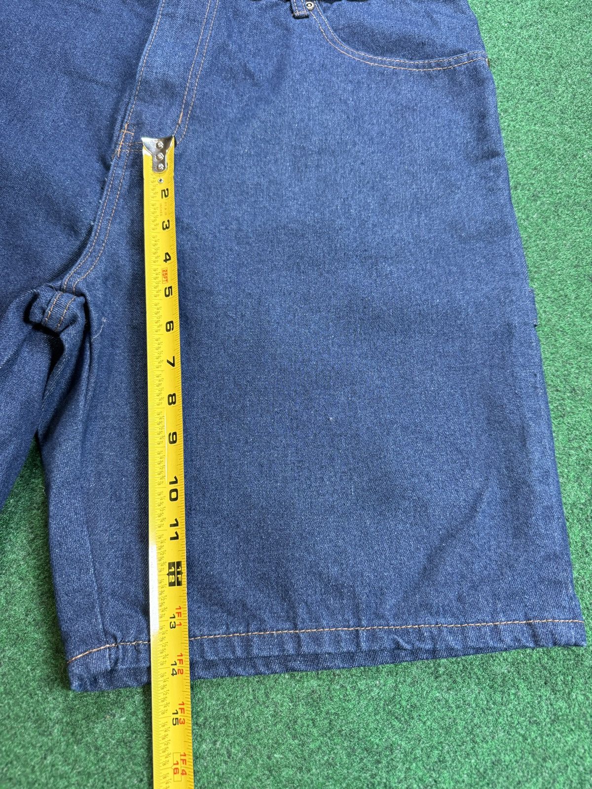 Ecko Unltd. × Southpole Y2K Baggy Wide Skater Grunge Jorts Carpenter Denim Shorts Size US 38 / EU 54 - 6 Thumbnail