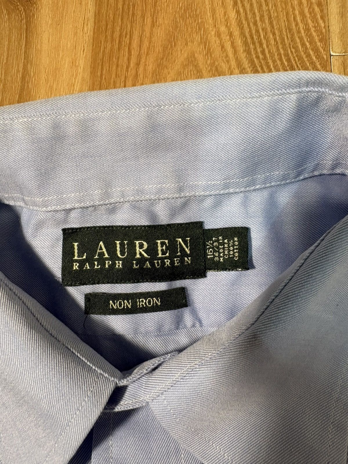 Lauren Ralph Lauren Lauren Ralph Lauren Non-Iron Dress Shirt 16.5 36/37 Cotton Size US L / EU 52-54 / 3 - 4 Thumbnail