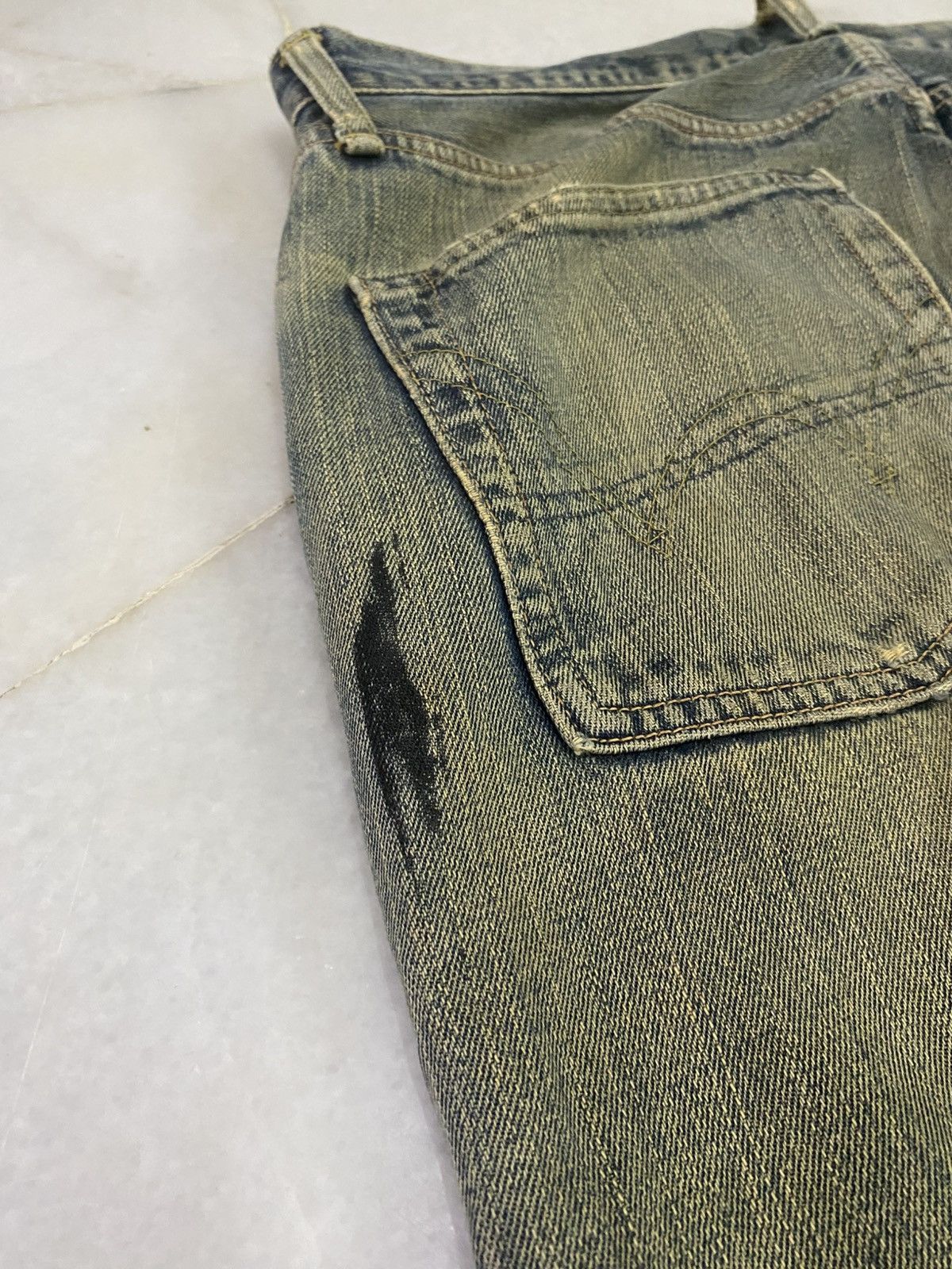 Edwin Size 35x32 Vintage Edwin Selvedge Distressed Denim Jeans Size US 35 - 15 Thumbnail