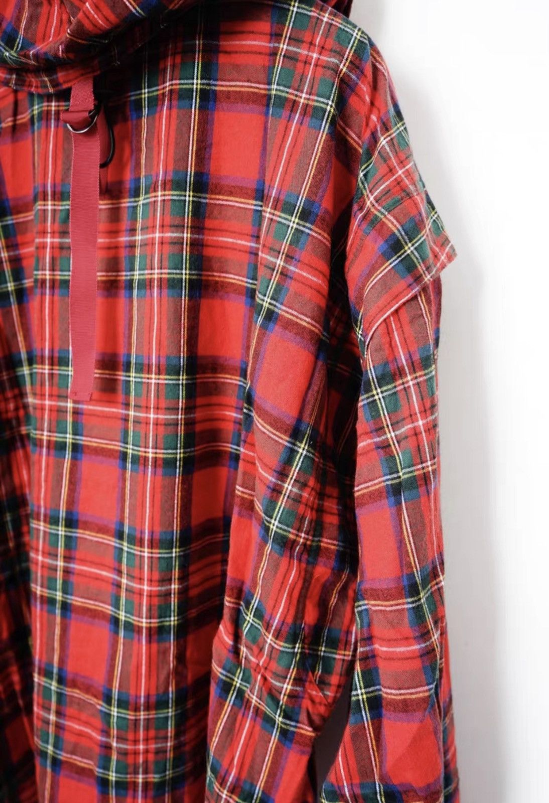 Iroquois Japan Iroquois Plaid Drawstring Sweatshirt Size US XS / EU 42 / 0 - 7 Thumbnail