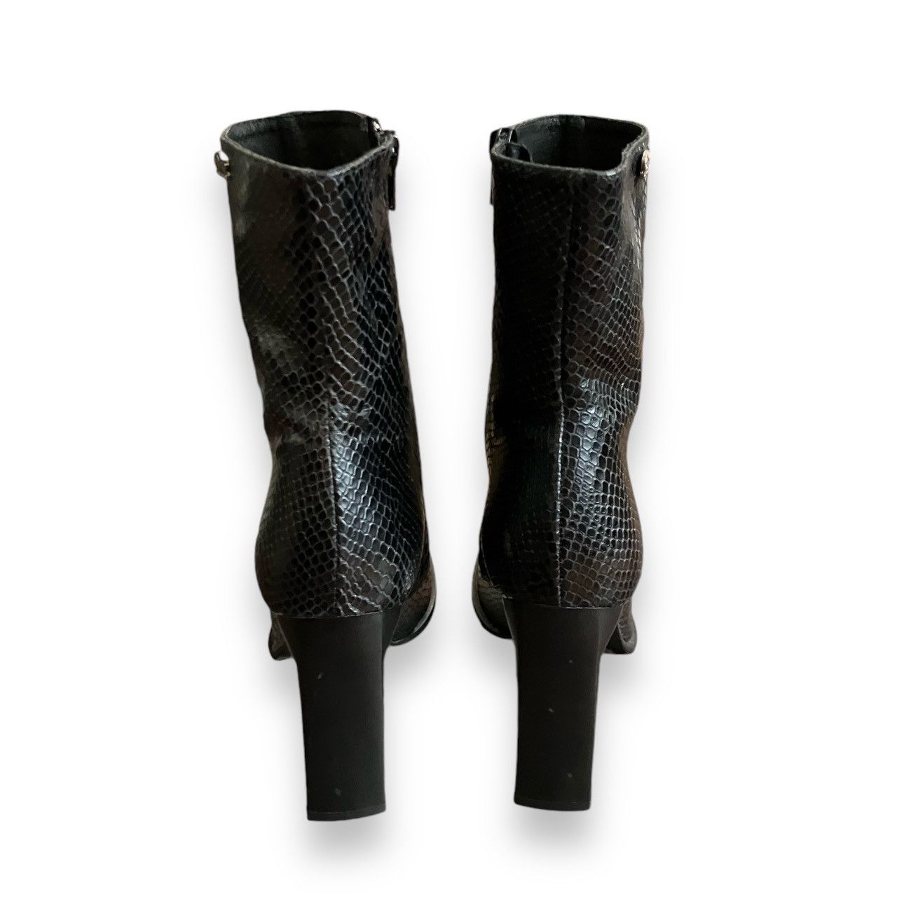 Buffalo London × Vintage 0s Vintage BUFFALO London Leather Boots Square Toe Size US 8.5 / IT 38.5 - 9 Thumbnail