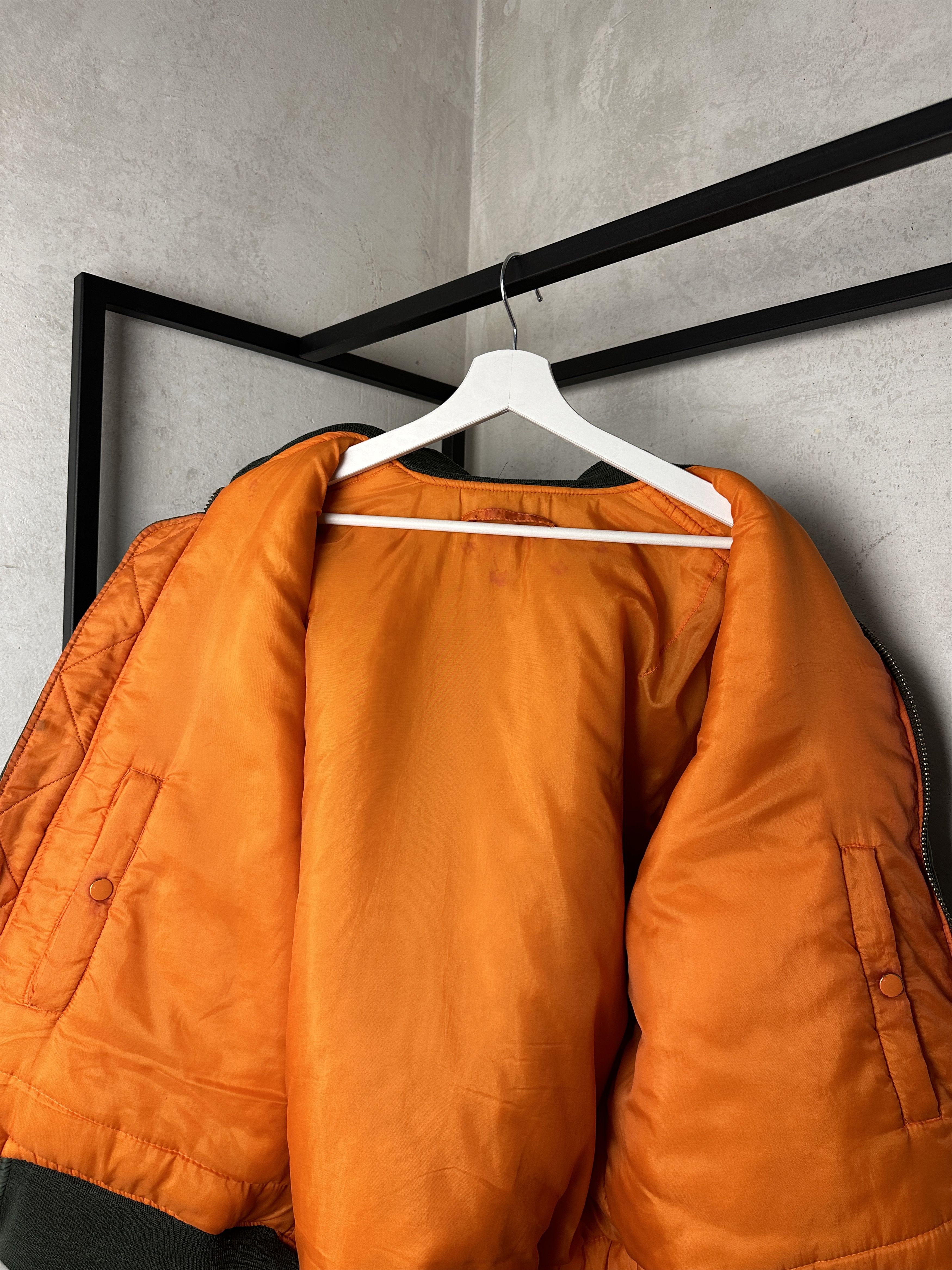 Vintage Army Industries MA1 Reversible Bomber Jacket Size US XL / EU 56 / 4 - 10 Thumbnail