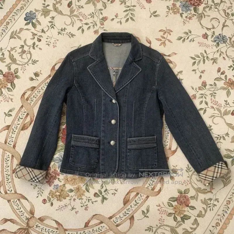 Burberry Burberry M Size Blue Cotton Jacket. Size M / US 6-8 / IT 42-44 - 1 Thumbnail
