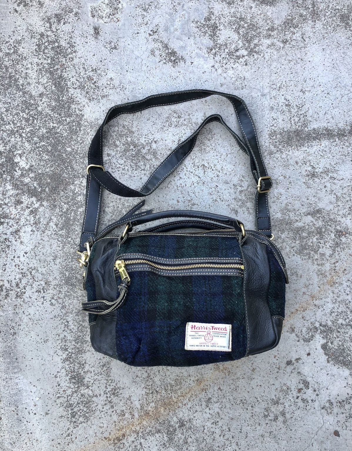 Genuine Leather HARRIS TWEED X PERCHE SLING/HANDBAG Size ONE SIZE - 2 Thumbnail