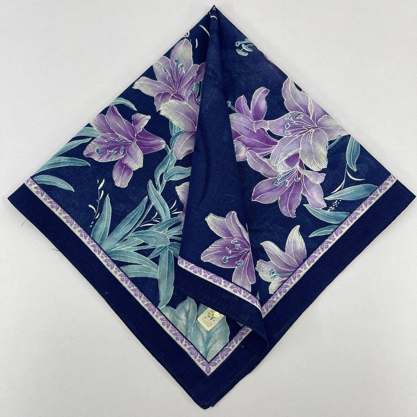 Japanese Brand Japanese Floral Handkerchief Art - 5043 Size ONE SIZE - 1 Thumbnail