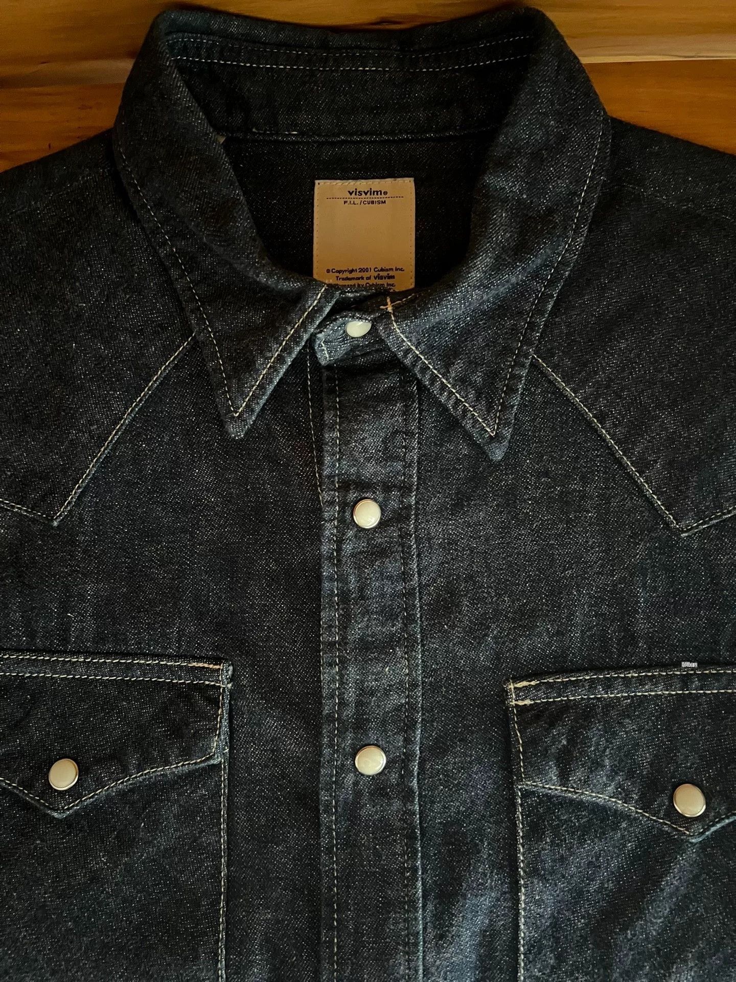 Visvim visvim 15aw Indian Water Drop Denim Shirt Size US S / EU 44-46 / 1 - 9 Thumbnail