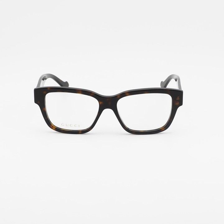 Gucci Gucci GG1428O 005 Square Eyeglasses - Havana 55mm Size ONE SIZE - 2 Thumbnail