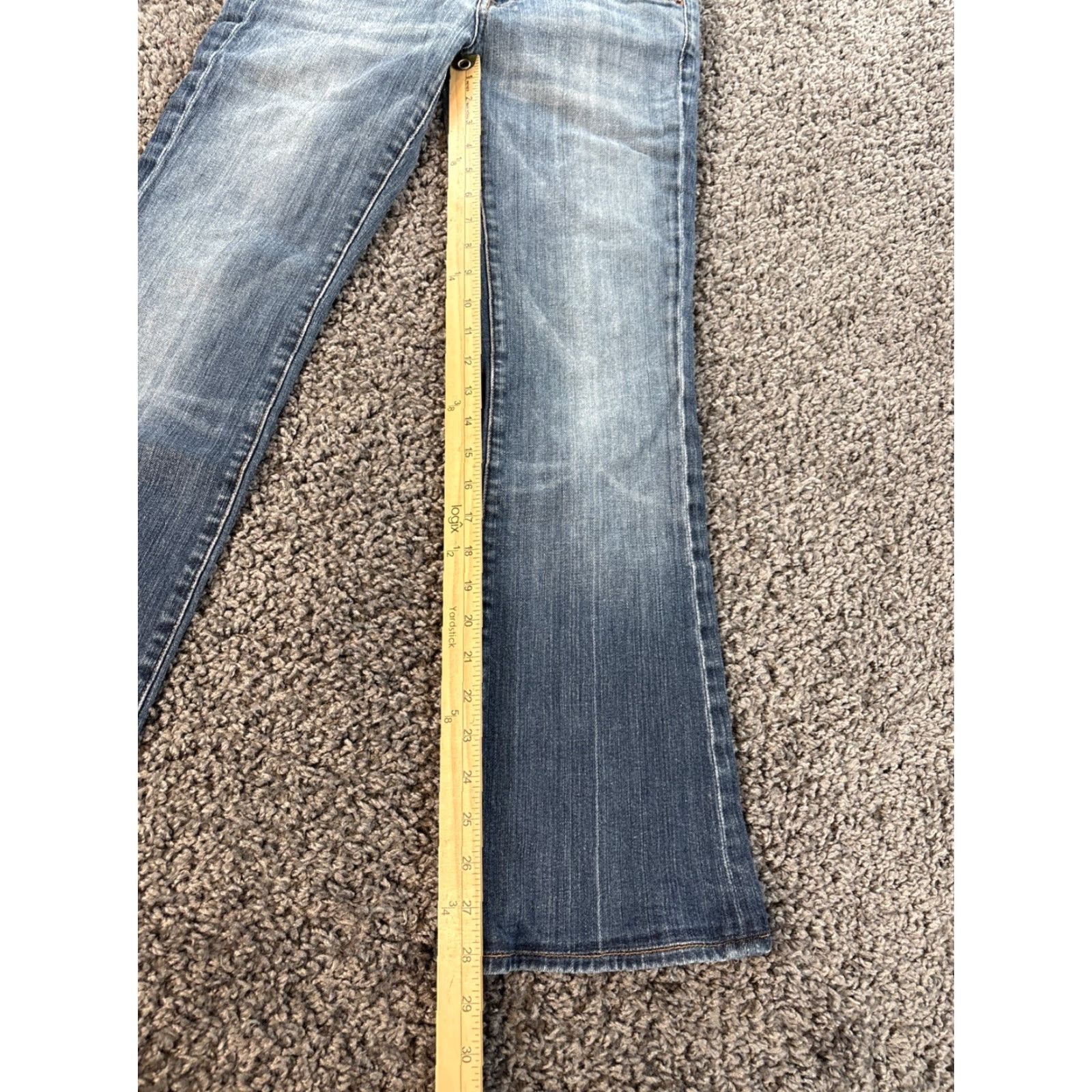 7 For All Mankind 7 For All Mankind Jeans Womens 28x28 Bootcut Blue Denim Low Rise Regular Fit 5-Pocket Jeans Mens Not Applicable? Size 28" / US 6 / IT 42 - 2 Thumbnail