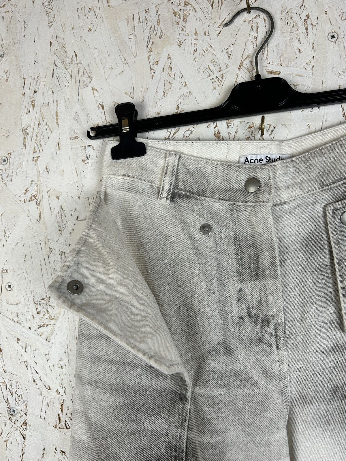 Acne Studios NWT Acne Studios Cargo Jeans White Wide 36 FN-WN-TROU001179 Size 25" / US 0 / IT 36 - 4 Thumbnail