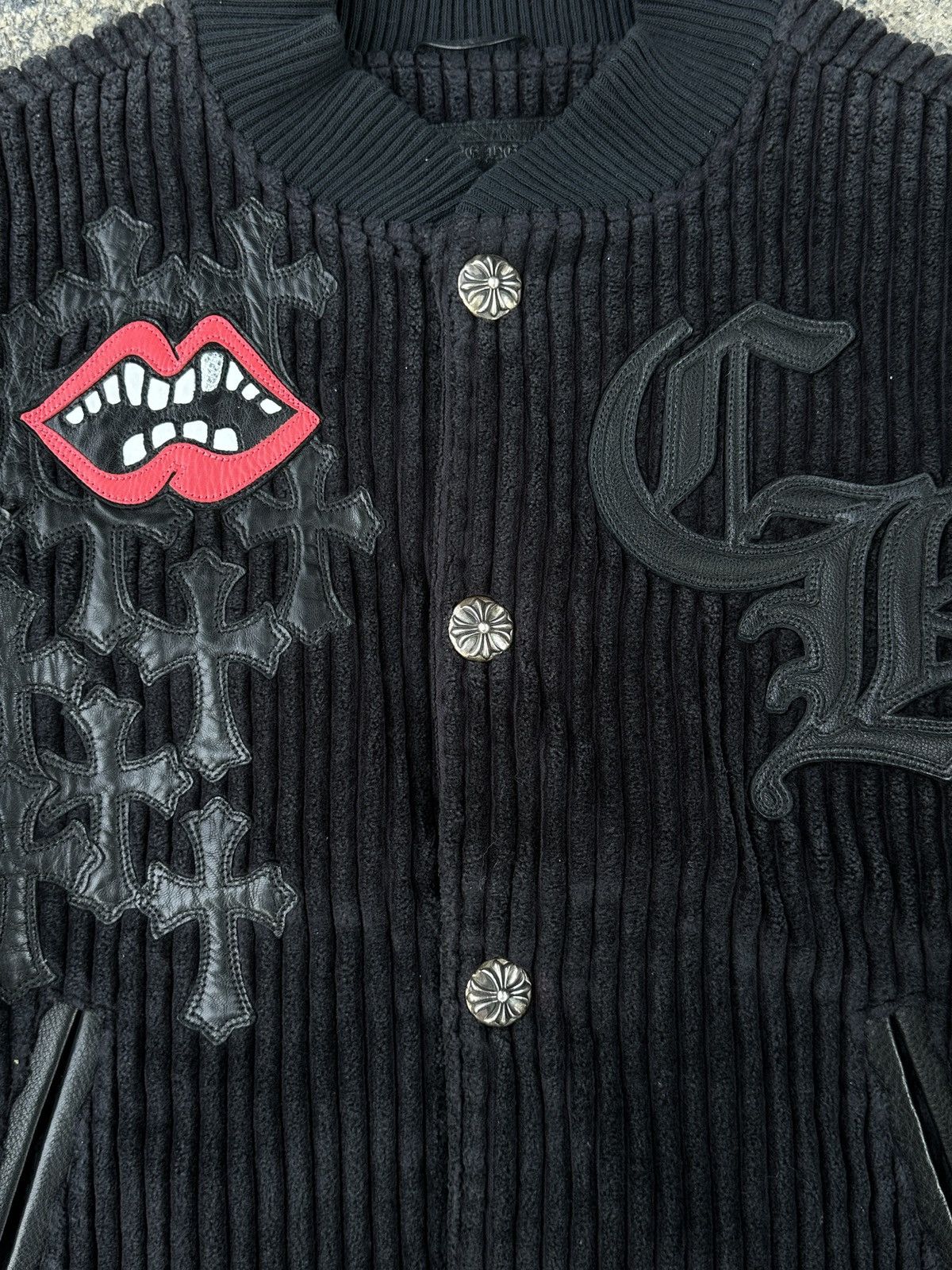 Chrome Hearts Chrome Hearts MATTY BOY Leather Letterman Varsity Jacket Size US S / EU 44-46 / 1 - 3 Thumbnail
