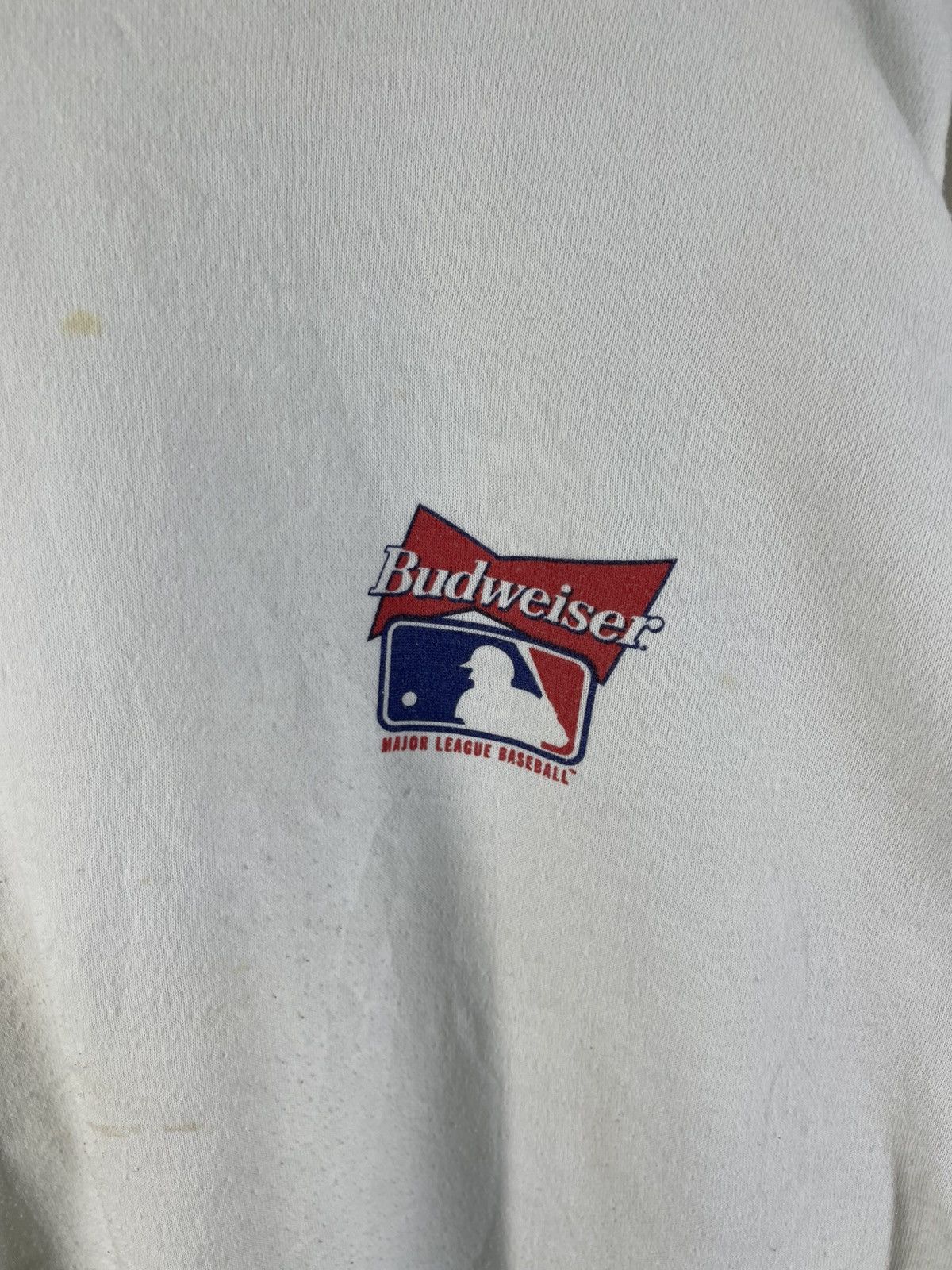 Budweiser Vintage 90's Budweiser Baseball Team MLB Sponsor Sweatshirt Size US L / EU 52-54 / 3 - 6 Thumbnail