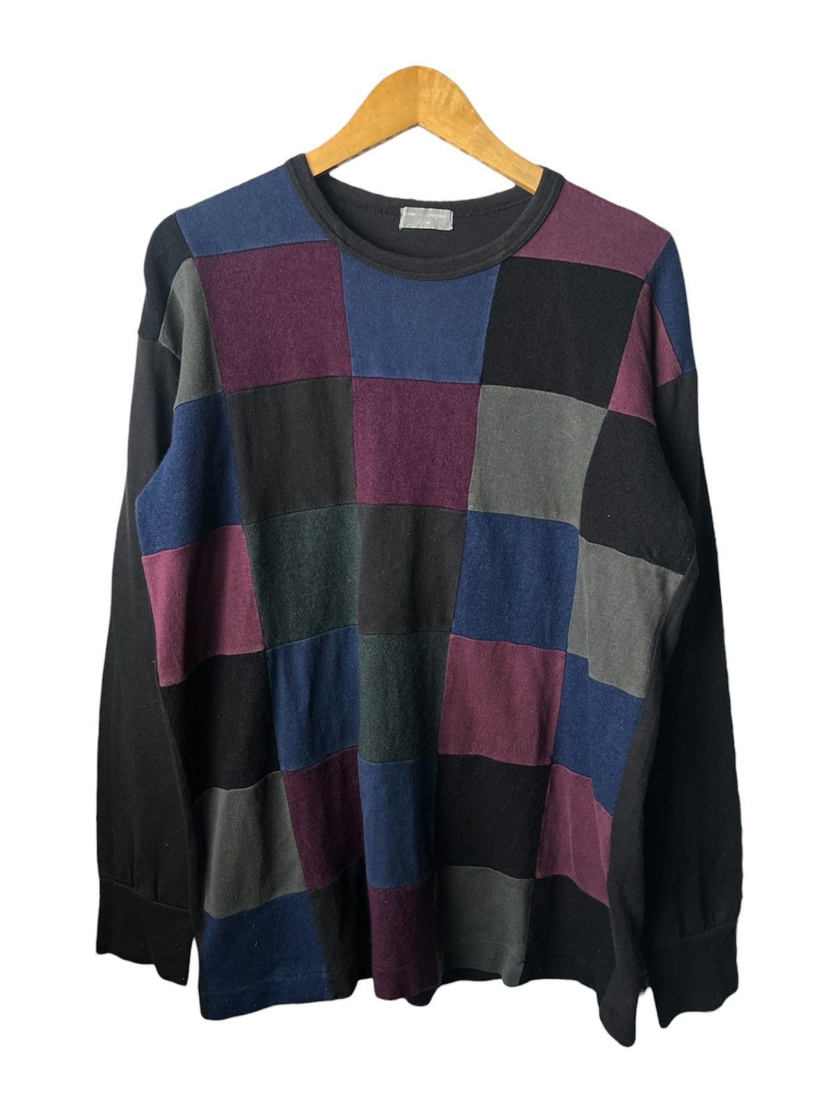 Comme des Garcons Homme Vintage 1997 Comme Des Garcons Homme Wool Patch Sweatshirt Size US L / EU 52-54 / 3 - 1 Thumbnail