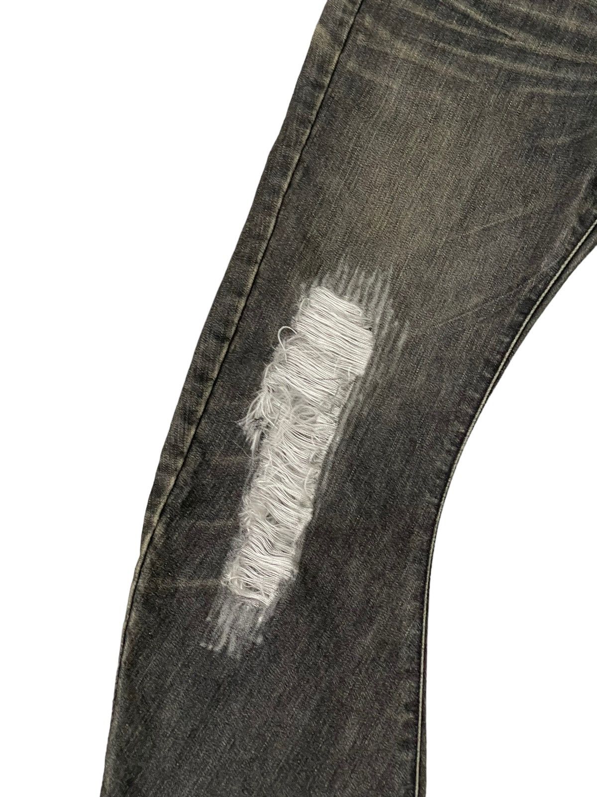 Japanese Brand Flare Jeans WJK Japan Curv Leg Distress Boot Cut 6🟦3 Size US 30 / EU 46 - 6 Thumbnail