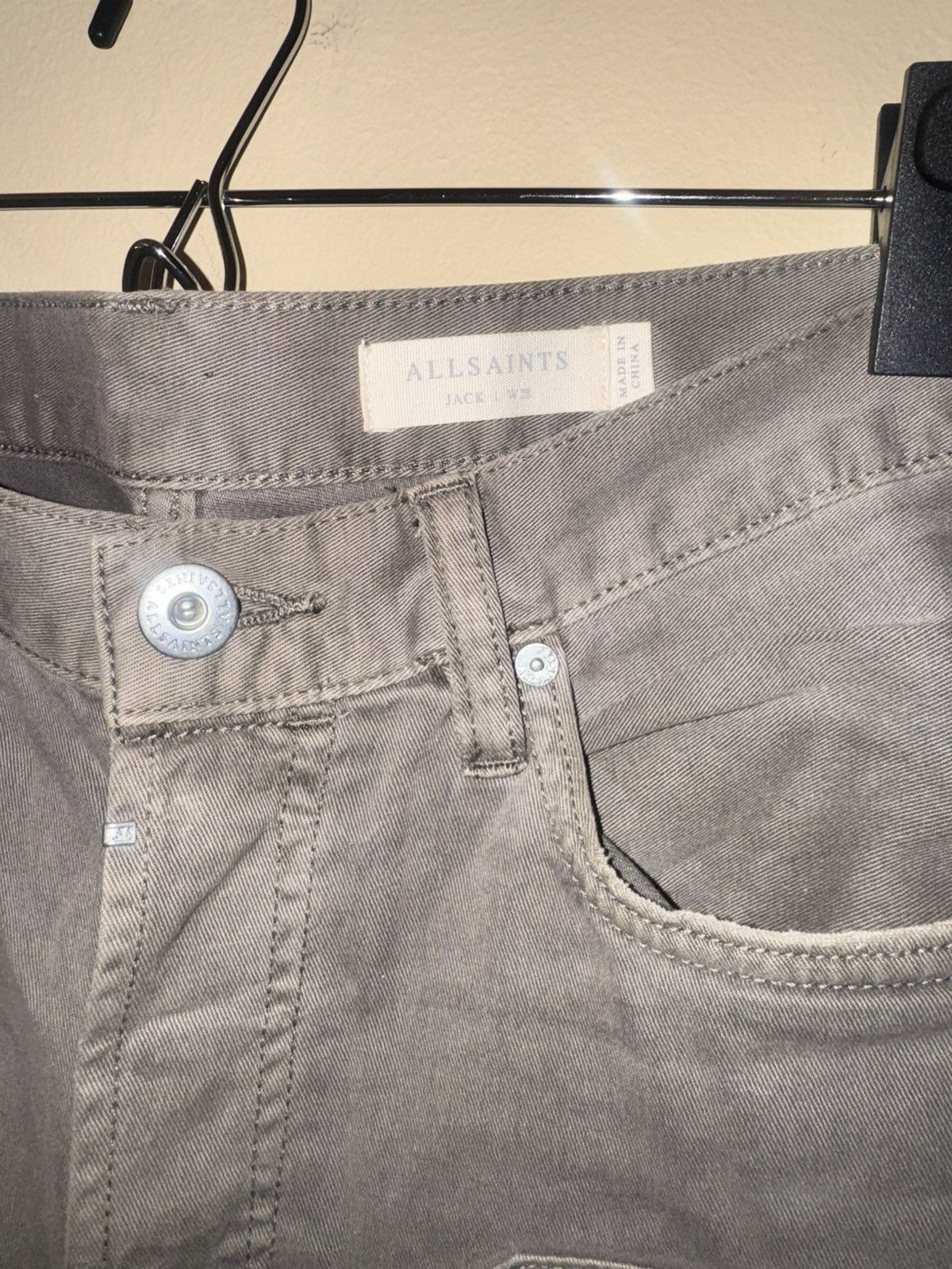 Allsaints Allsaints Men’s Jack Carpenter Cropped Straight Jeans, 28W Size US 28 / EU 44 - 4 Thumbnail