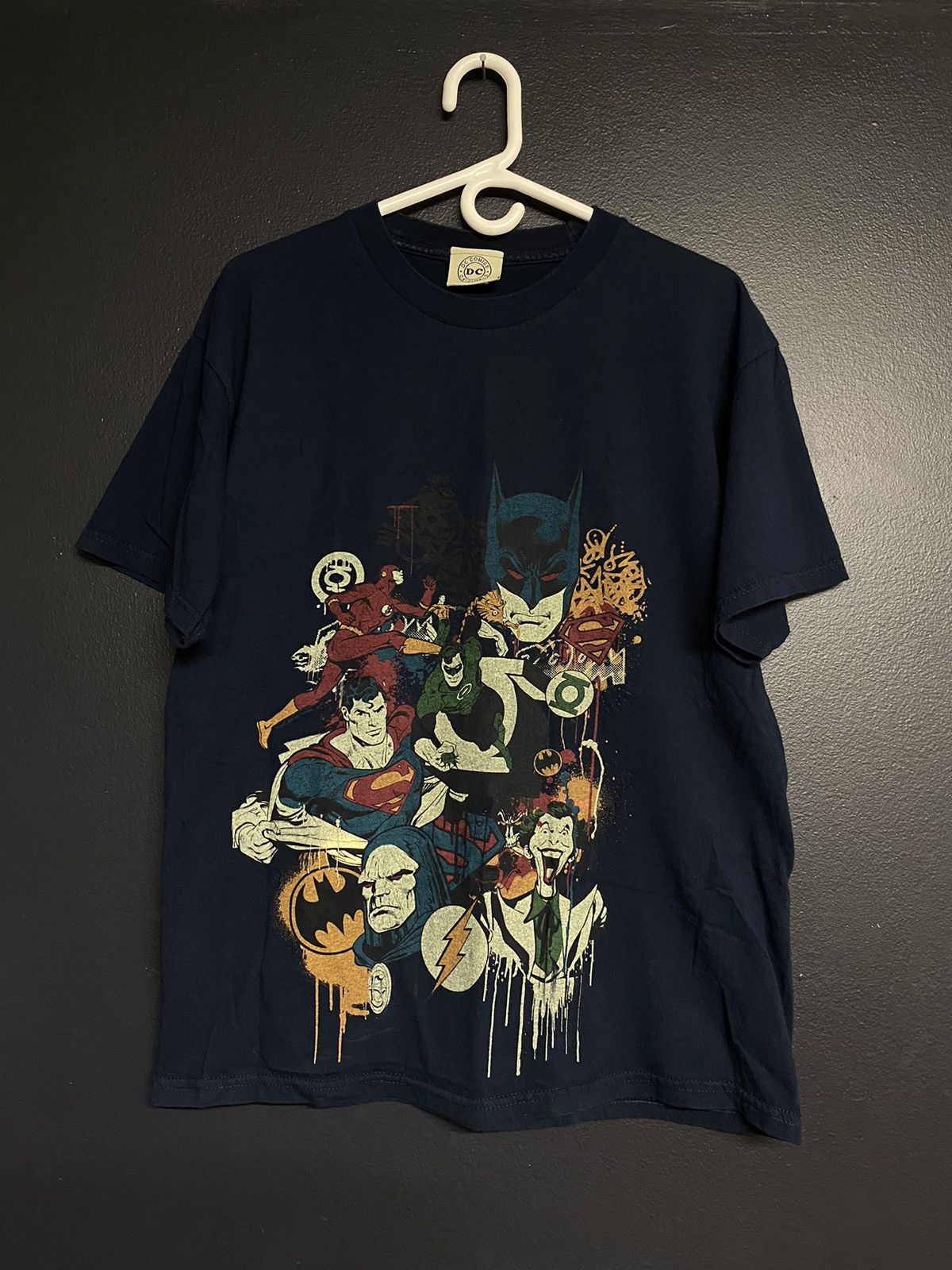 DC Comics × Vintage Vintage Y2K 2000s Dc Comics Hero’s & Villian’s T Shirt Size US M / EU 48-50 / 2 - 1 Thumbnail