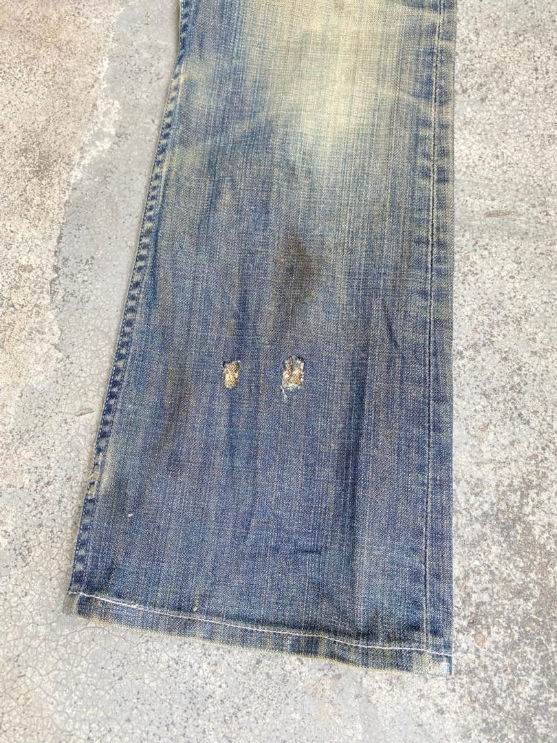 Levi's Vintage Clothing VINTAGE DISTRESSED LEVIS JEANS Size 28" / US 6 / IT 42 - 7 Thumbnail