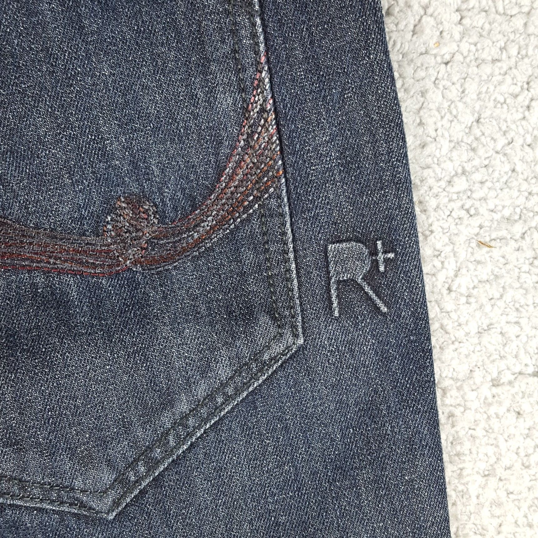 Rocawear VINTAGE Rocawear Baggy Jeans Men’s Size 38x31 Dark Blue Y2K Hip-Hop Denim Size US 38 / EU 54 - 6 Thumbnail