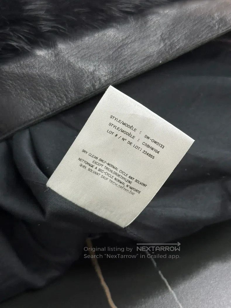 Helmut Lang HELMUT LANG Black fur and wool blend jacket Size M / US 6-8 / IT 42-44 - 6 Thumbnail